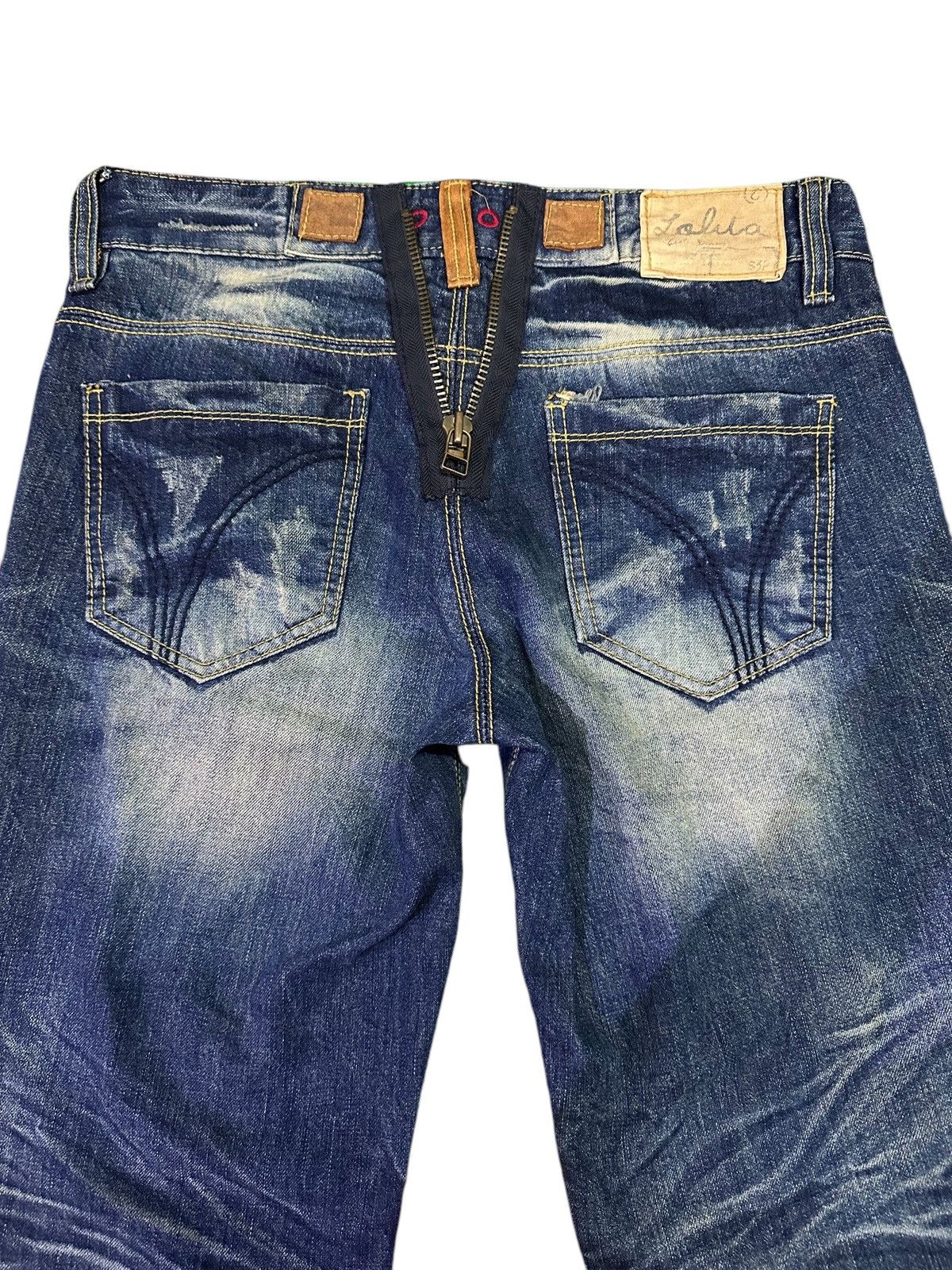 Japanese Brand 💥Lolita Denim💥 Denim Lolita Crazy Design 💥 Size US 34 / EU 50 - 2 Thumbnail