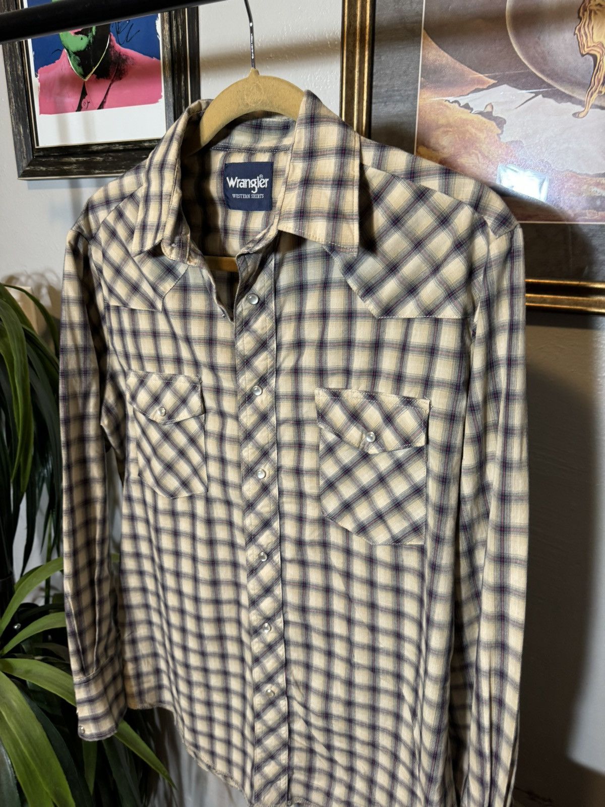 Vintage × Wrangler Vintage Wrangler Western Wear Shirt Size US L / EU 52-54 / 3 - 2 Thumbnail