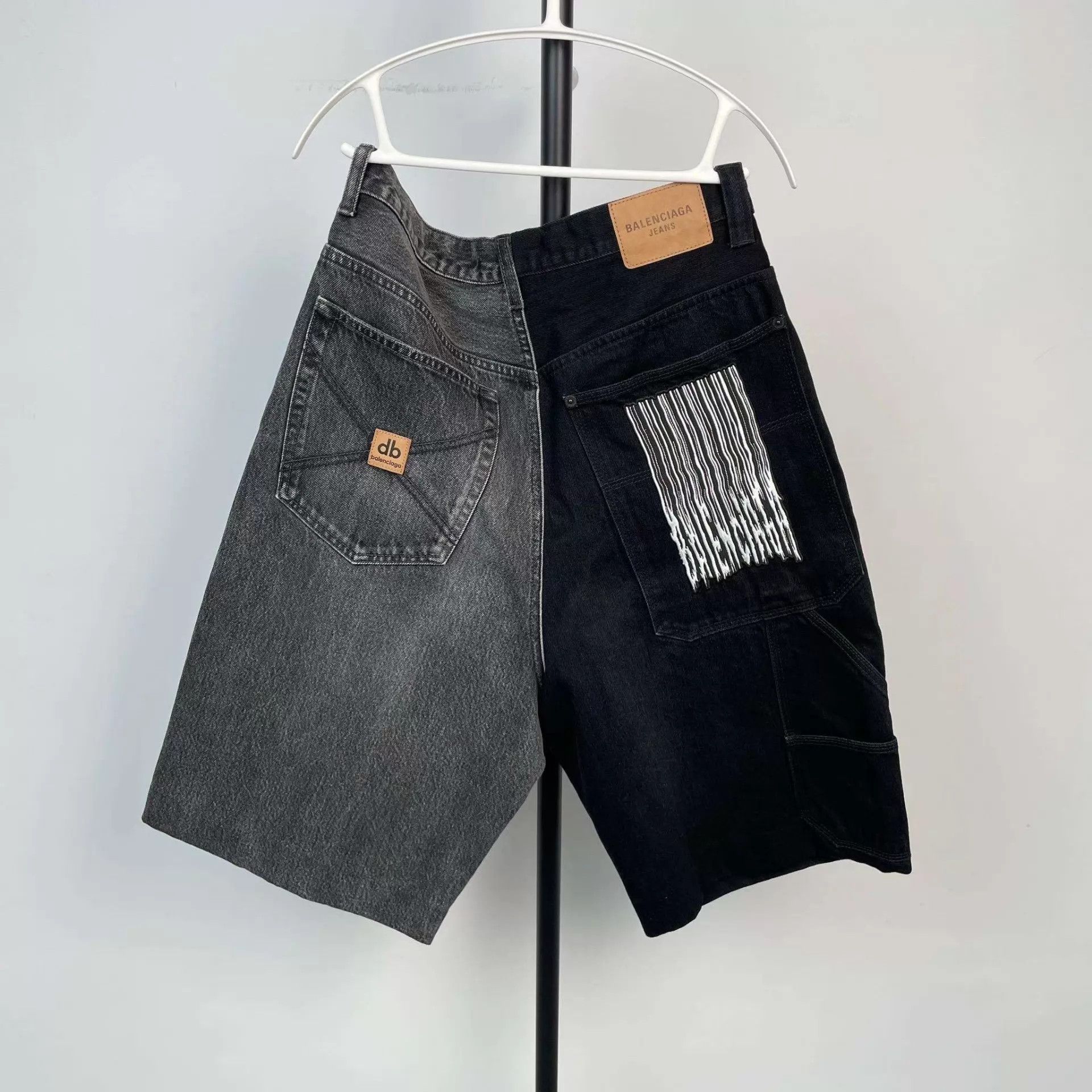 Balenciaga Balenciaga Cotton Linen Color Blocked Pants Size 30 Size US 30 / EU 46 - 2 Thumbnail