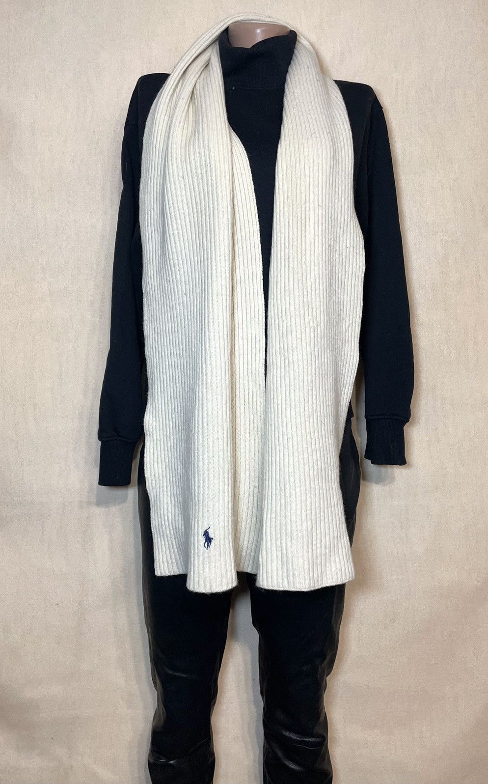 Lauren Ralph Lauren × Polo Ralph Lauren × Ralph Lauren Polo Ralph Lauren white wool scarf Size ONE SIZE - 7 Thumbnail
