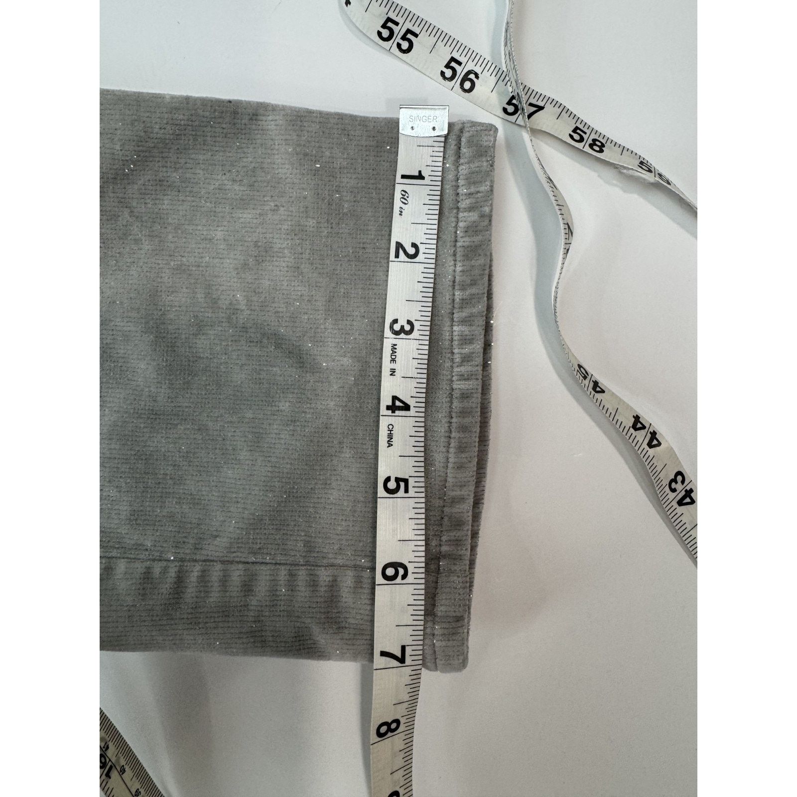 Other Talbots Gray Corduroy Straight Leg Pant Subtle Shimmer 12P Size 32" / US 10 / IT 46 - 6 Thumbnail