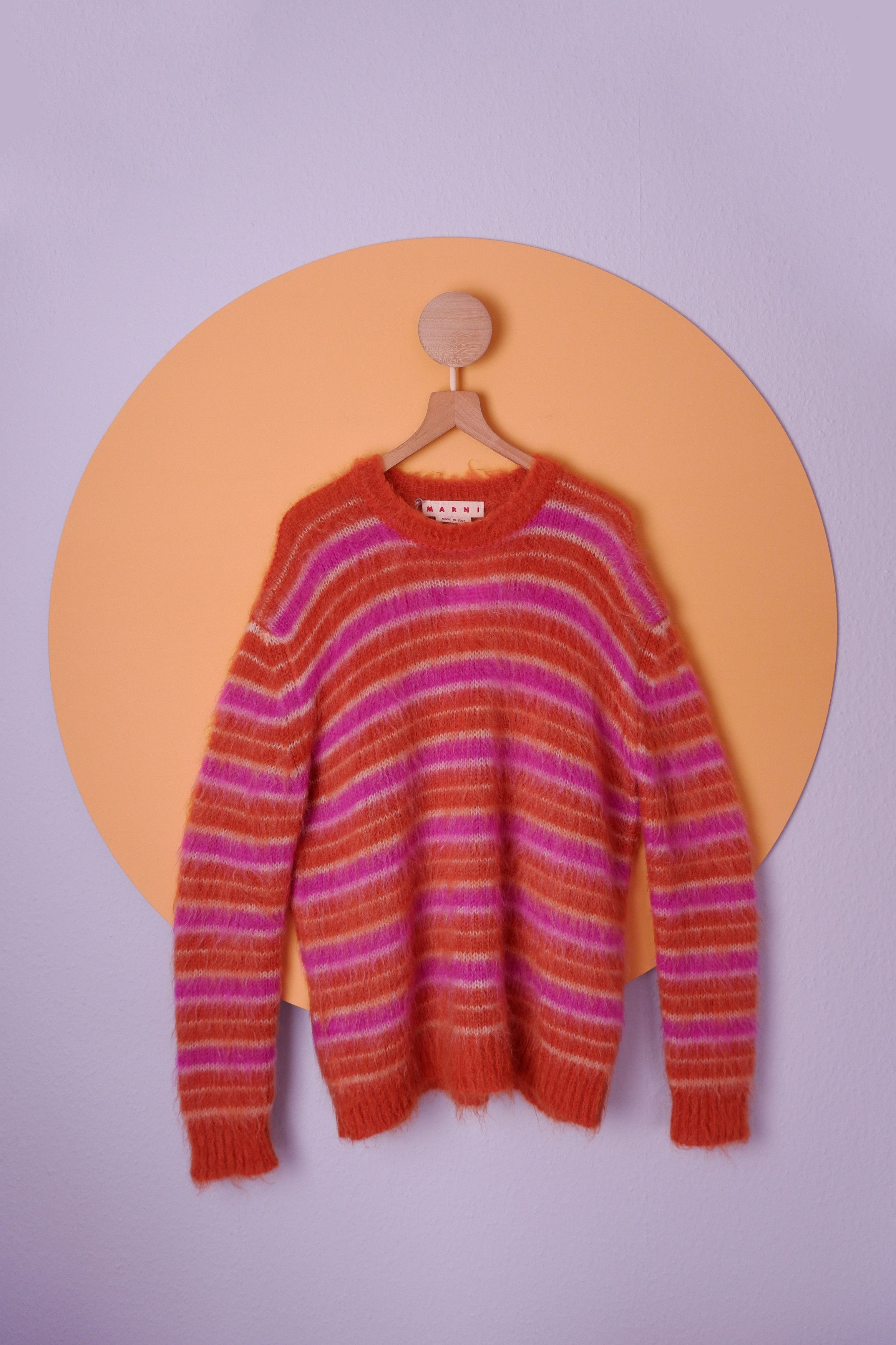 Marni AW21 Marni Mohair Fuzzy Sweater Size US L / EU 52-54 / 3 - 1 Thumbnail
