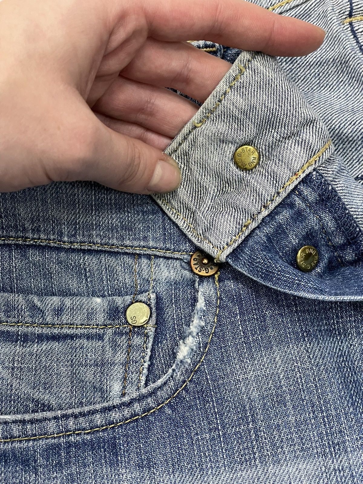 G-Star Rare flared y2k g star raw distressed jeans y2k Size US 31 - 9 Thumbnail