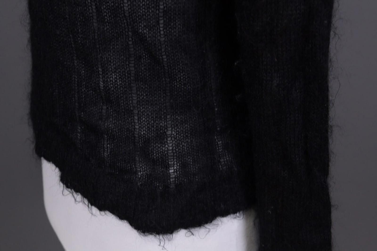 BILLTORNADE Bill Tornade Black Mesh Turtle Neck Knit Sweater Size S Size S / US 4 / IT 40 - 10 Thumbnail