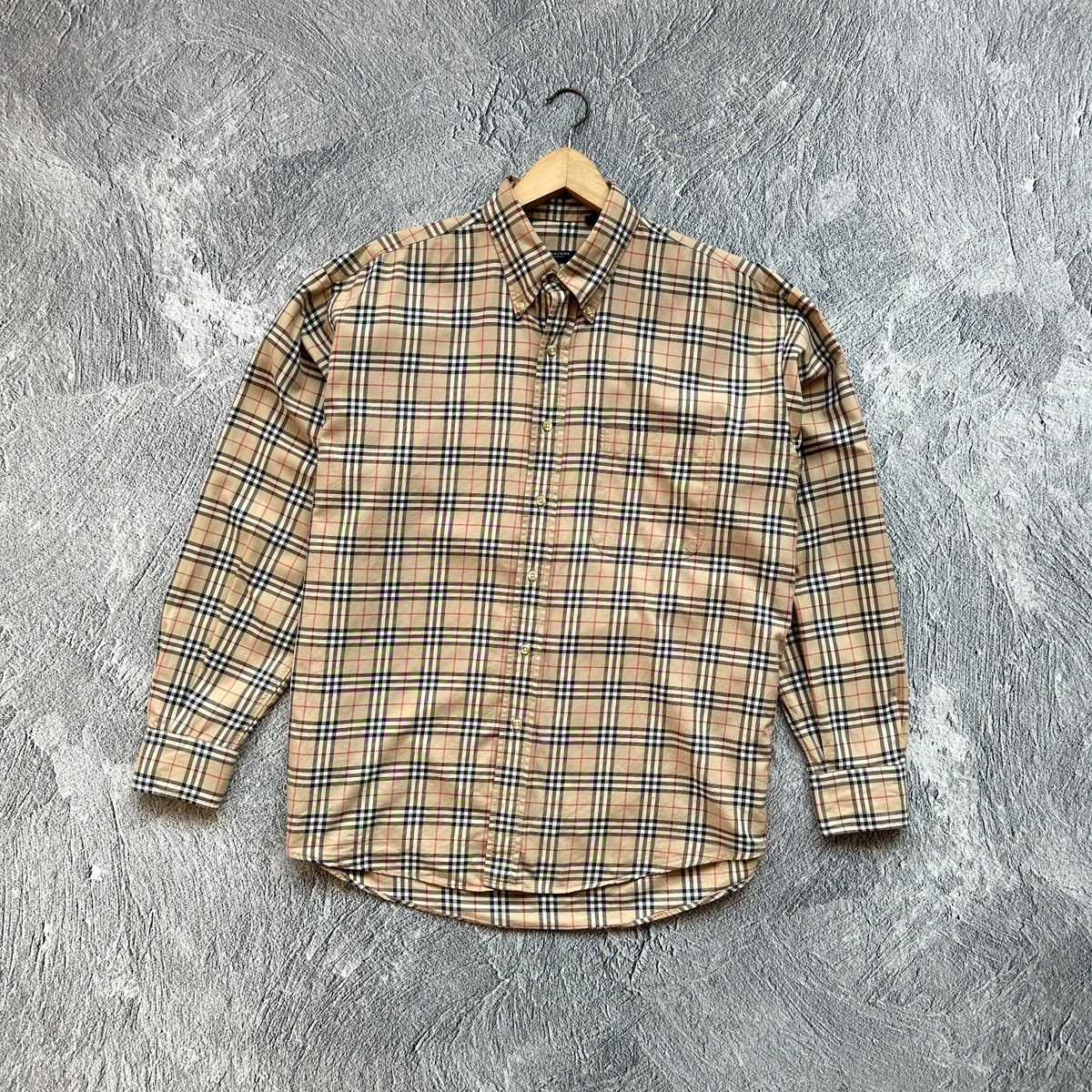 Burberry Classic Nova Check Button Up Shirt Made in USA