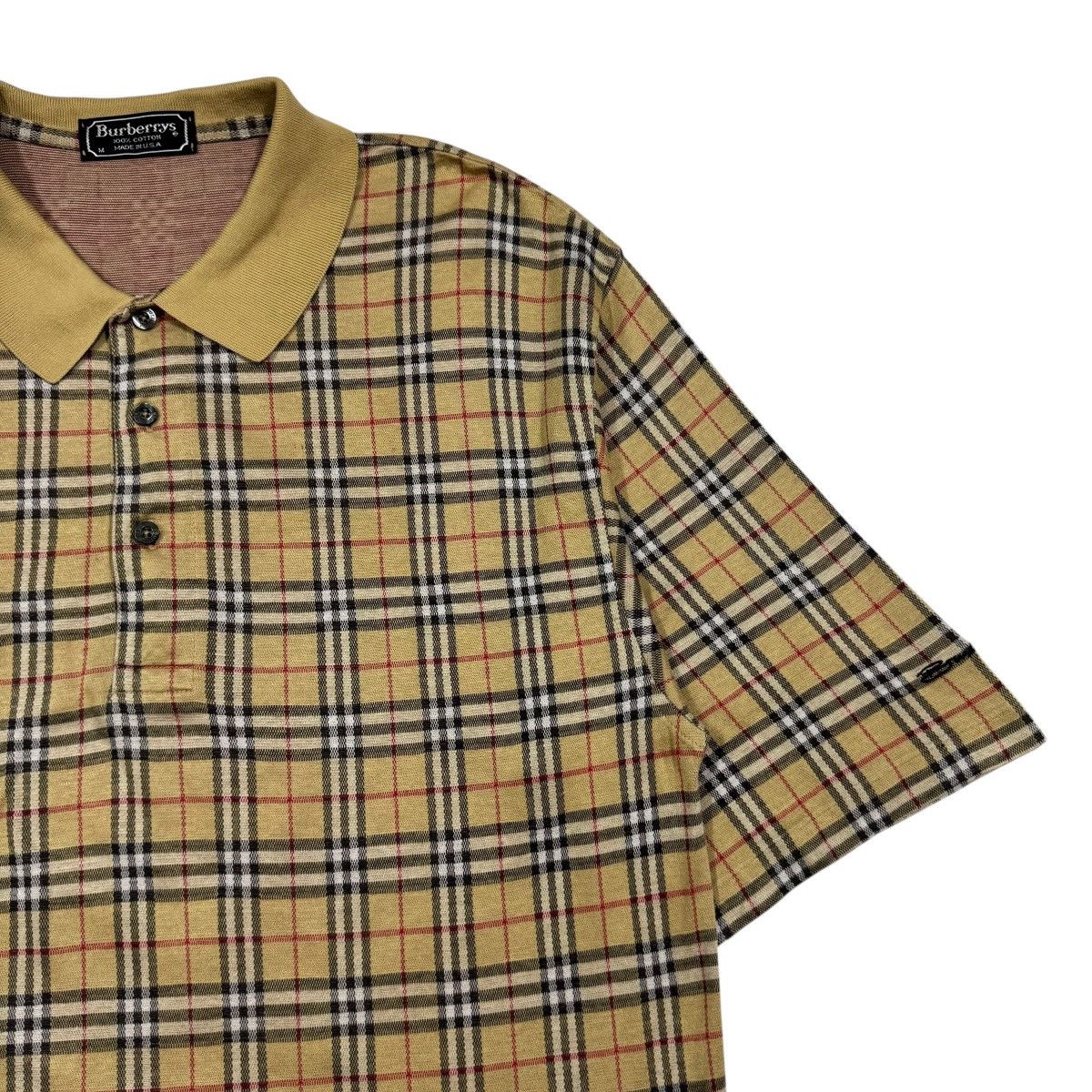 Burberry Vtg🔥Burberrys Novacheck Polo Shirt Made In Usa Size US M / EU 48-50 / 2 - 8 Thumbnail