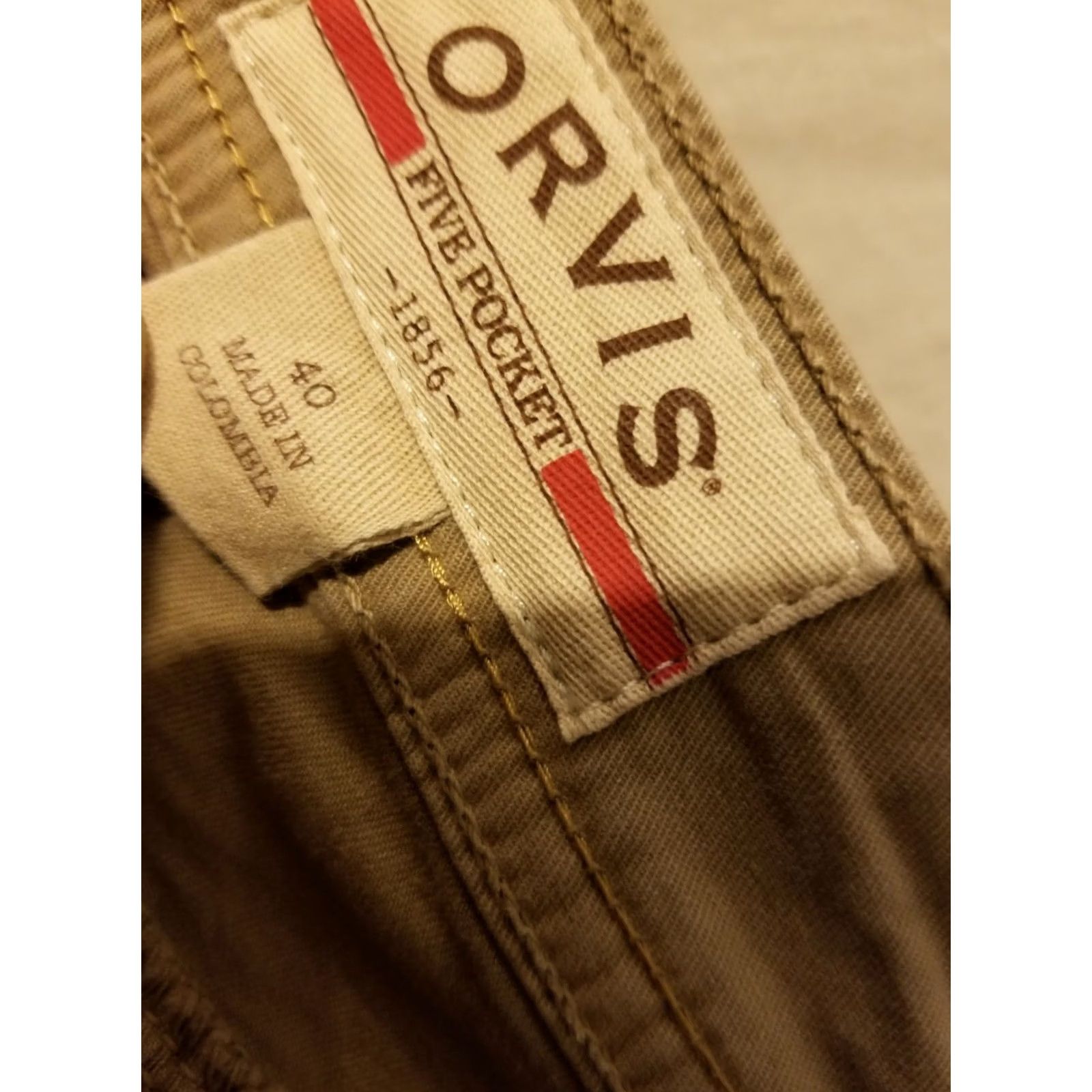 Orvis Mens Orvis Shorts 40 Khaki Chino Cotton Stretch Beige Size US 40 / EU 56 - 4 Thumbnail