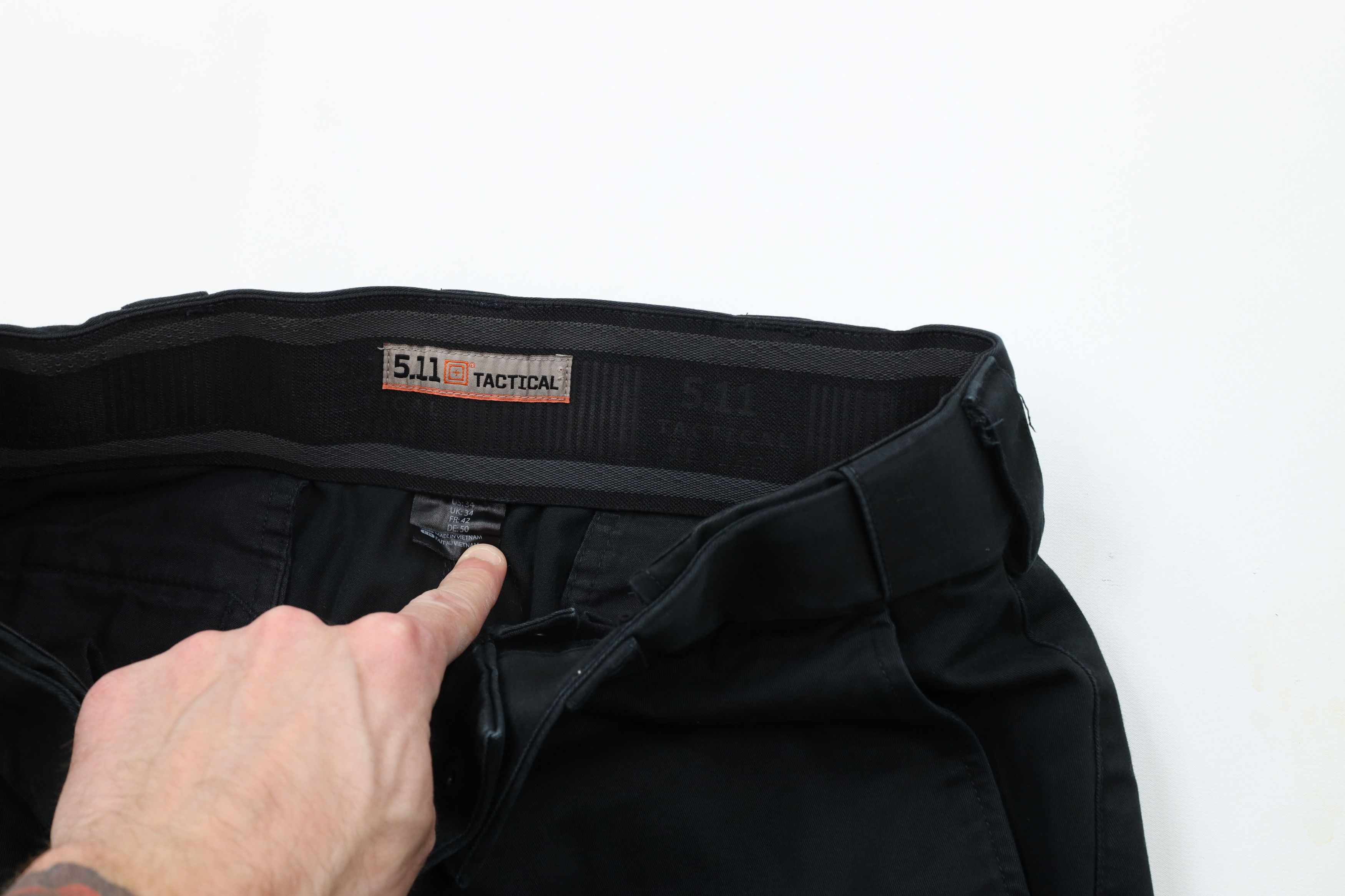 Vintage 5.11 Tactical Series PDU Class B Uniform Cargo Pants Black Size US 34 / EU 50 - 6 Thumbnail