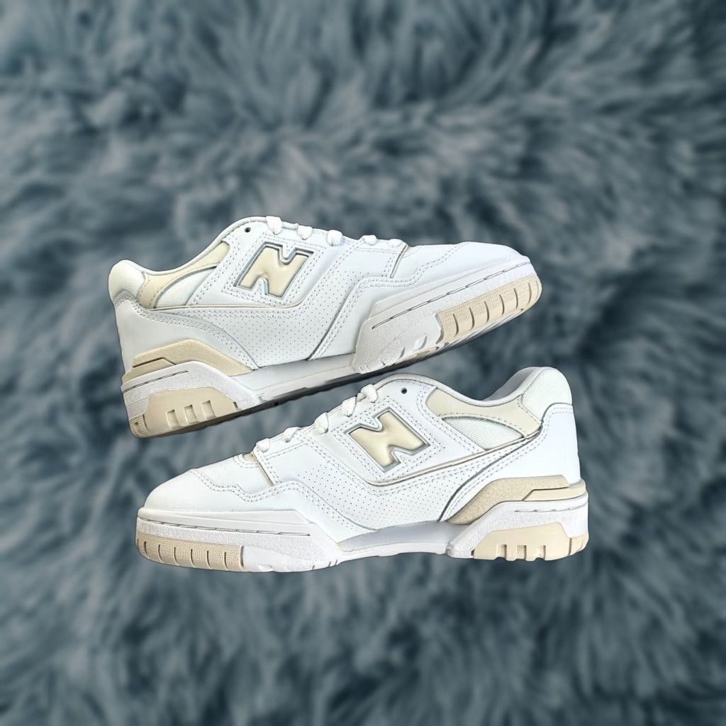 New Balance New Balance 550 Womens 6.5 White Linen BBW550BK Athletic Sneakers Shoes Casual 80s 90s Size US 7 / IT 37 - 1 Thumbnail