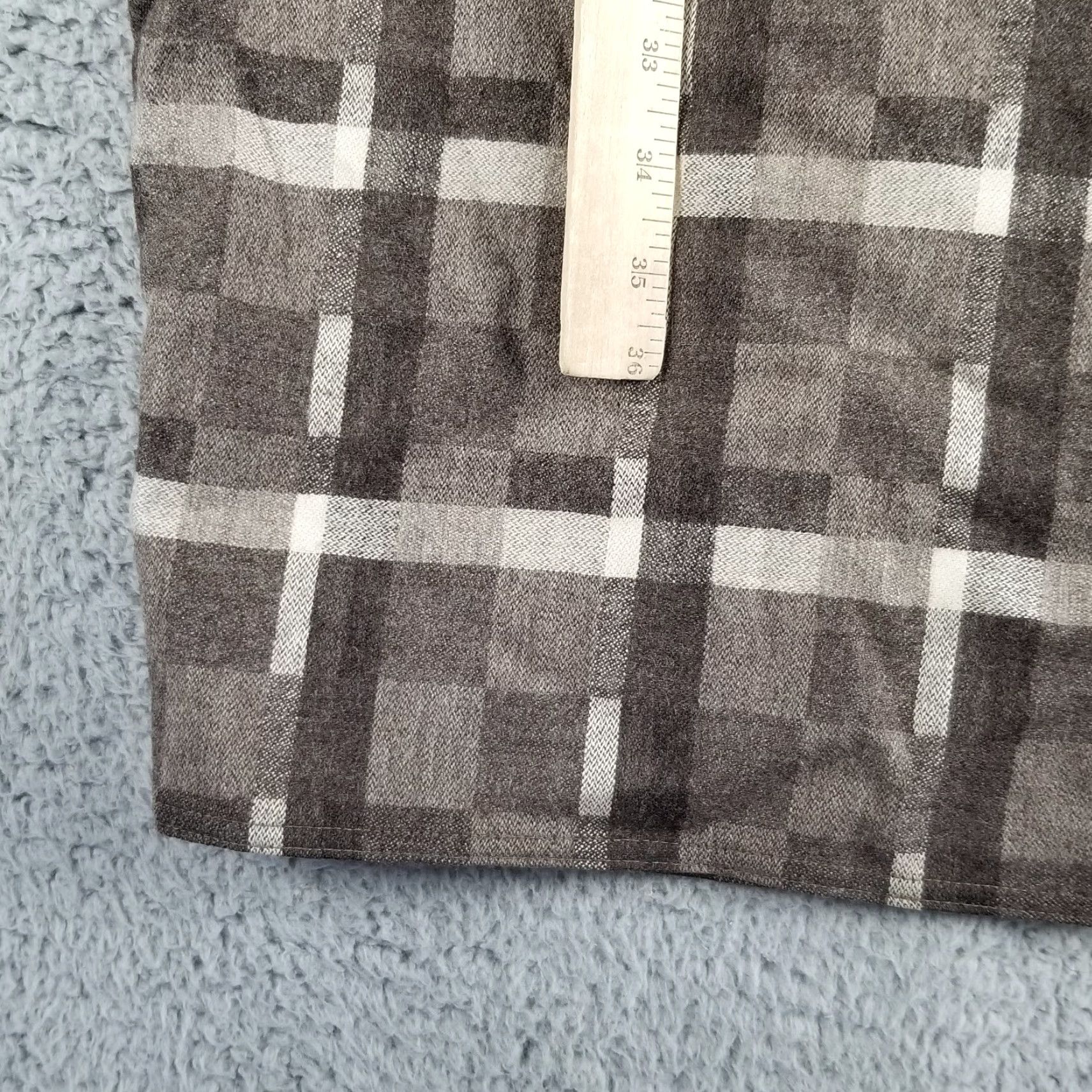 Vintage VINTAGE Touche Wool Turtleneck Dress 28X42 Plaid Sweater Dress 3/4 Sleeve Knit Italy Gray Womens” Size 4XL / US 24-26 - 3 Thumbnail
