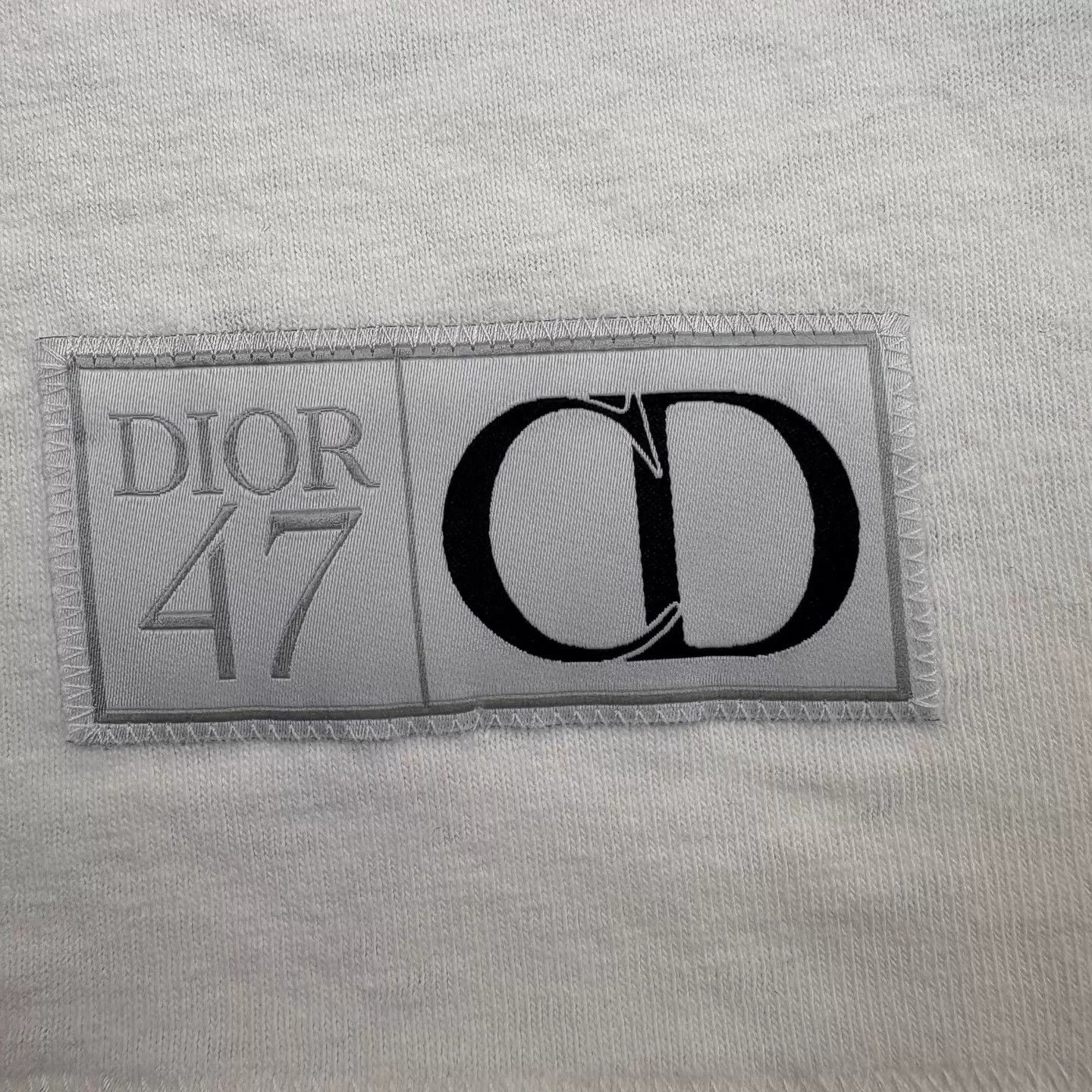 Dior Dior Distressed 47 Letter Print Short Sleeve Tee L Size US L / EU 52-54 / 3 - 5 Thumbnail
