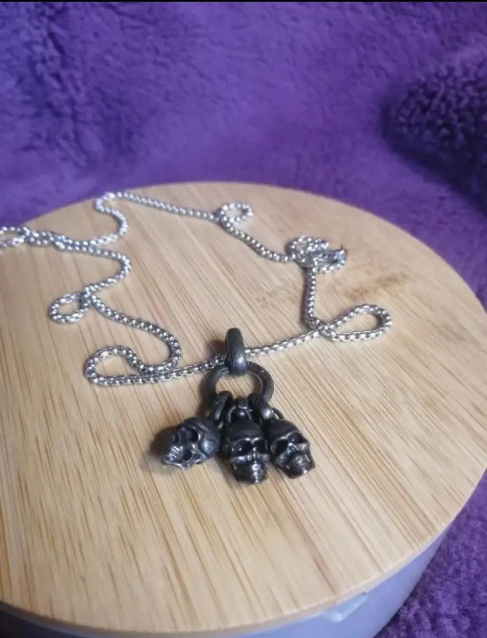 Jewelry Skull Pendant Necklace Size ONE SIZE - 4 Thumbnail