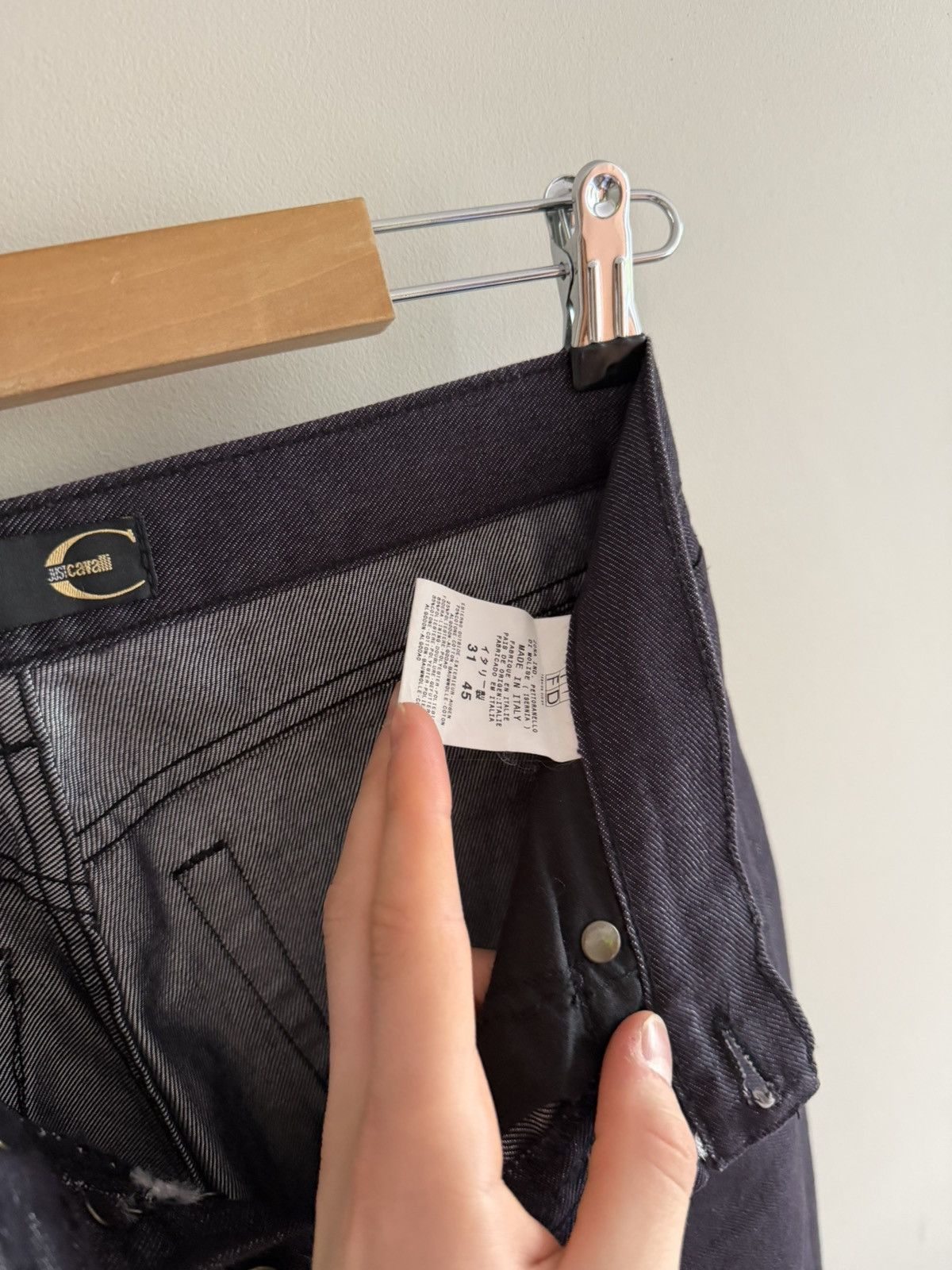 Just Cavalli Vintage Y2K Just Cavalli Dark Wash Bootcut Jeans Size 27" / US 4 / IT 40 - 5 Thumbnail
