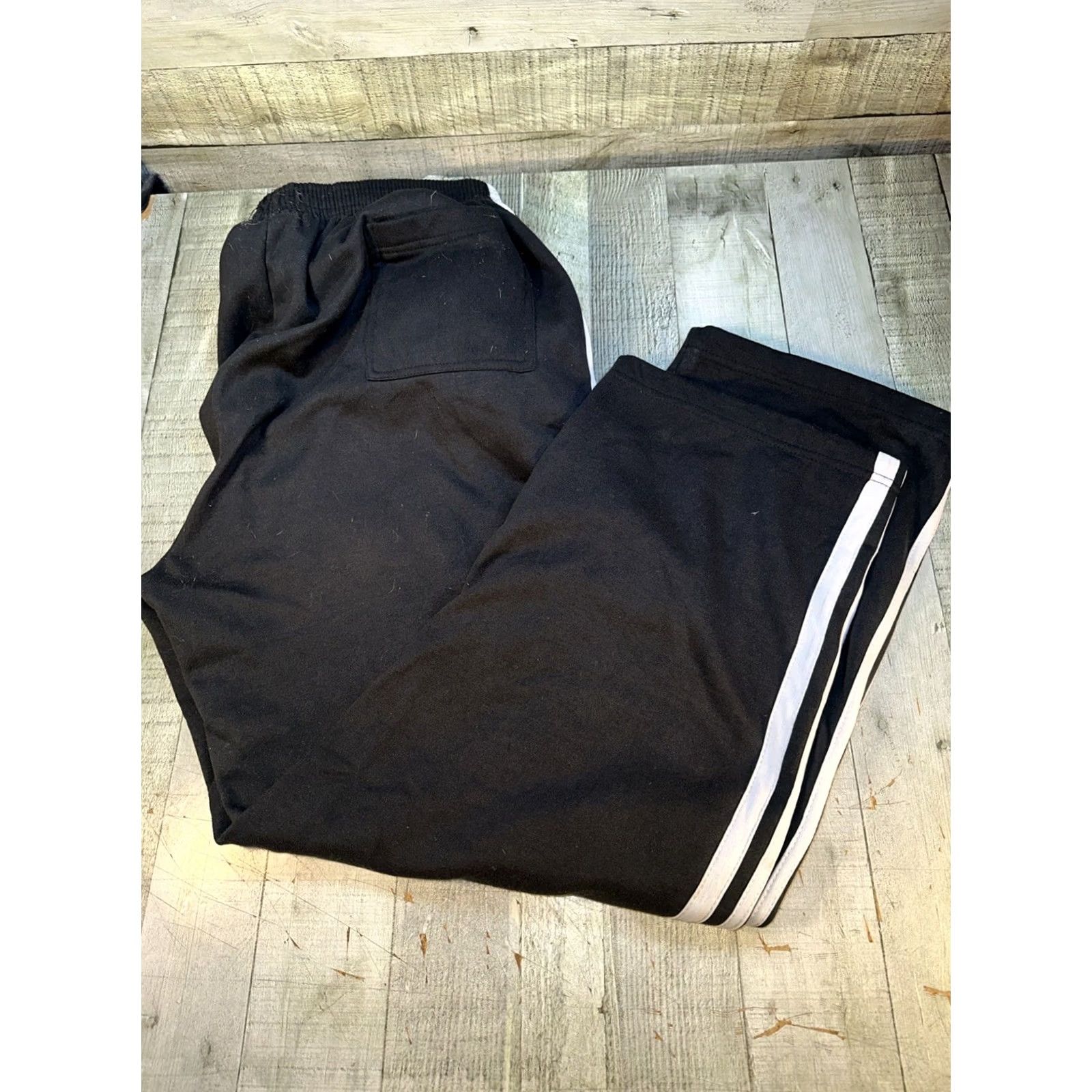 Zephyr Zephyr Of Zebras Track Pants 2XL Black Wide-Leg 9.5” Opening Y2K Streetwear Mens Jeans Wide Leg Sz 2XL Black Zebra Stripes Size US 39 - 3 Thumbnail