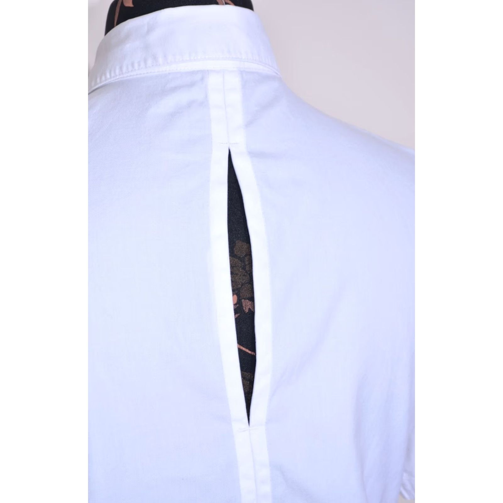 T by Alexander Wang VINTAGE T BY ALEXANDER WANG Womens White Short Sleeve Shirt Open Back XS Shirt Womens XS White Open Back 0 / XS / S Menus Size XS / US 0-2 / IT 36-38 - 6 Thumbnail