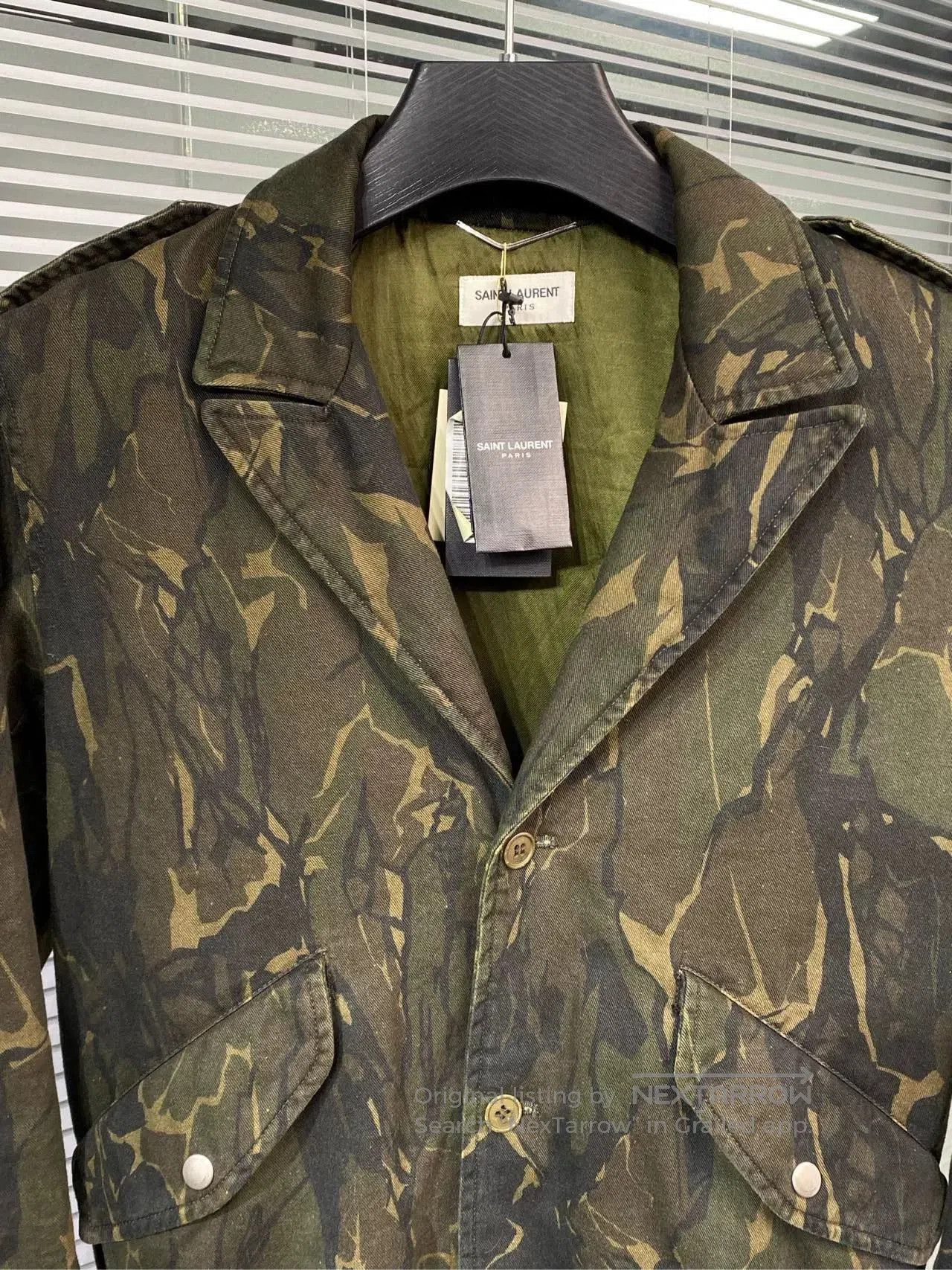 Saint Laurent Paris Saint Laurent Camouflage Biker Jacket. Size US M / EU 48-50 / 2 - 6 Thumbnail