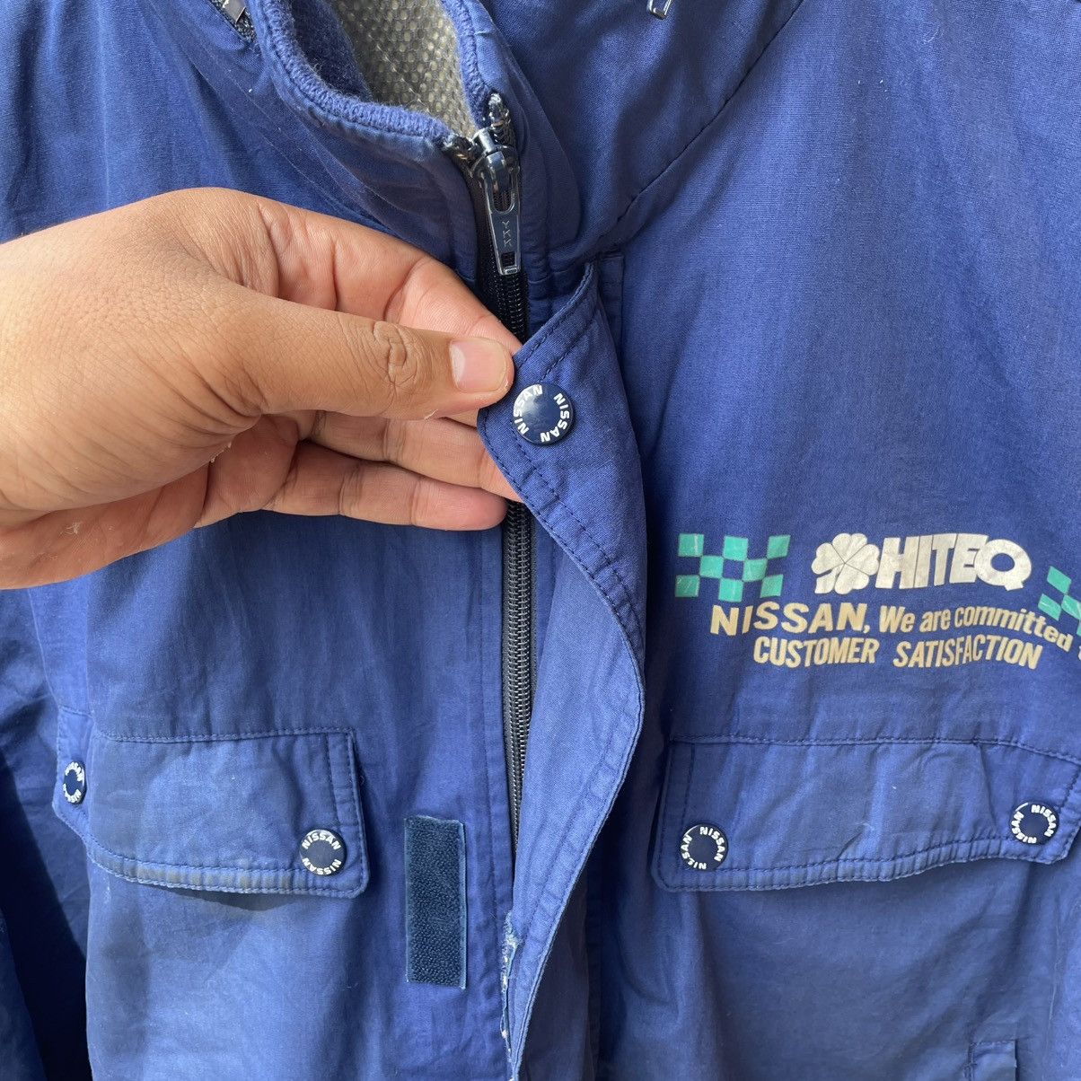 Sports Specialties × Vintage 🔥🇯🇵Vintage NISSAN Full Zipper Workers Bomber Light Jacket Size US L / EU 52-54 / 3 - 9 Thumbnail