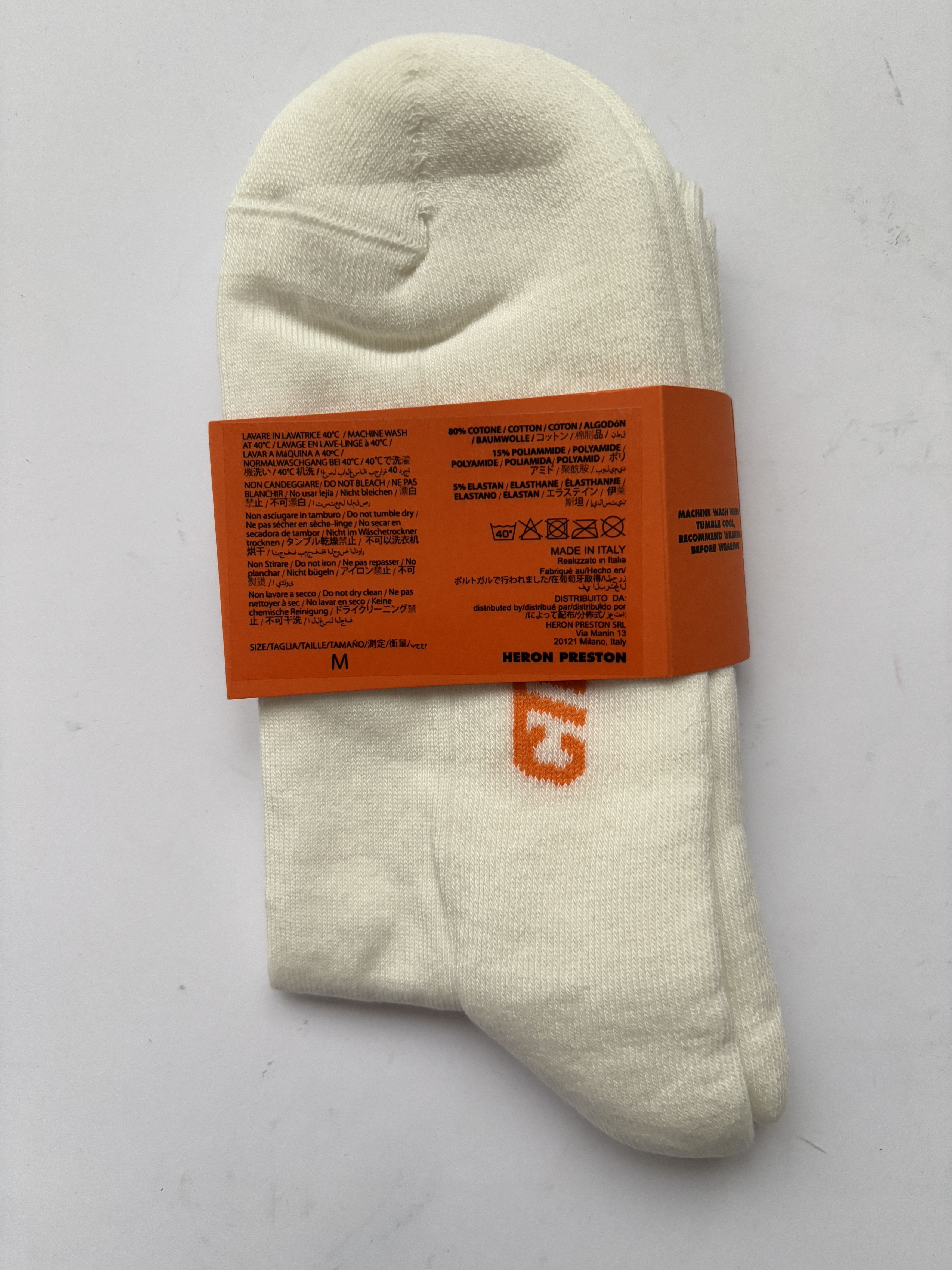 Heron Preston ⚡️QUICK SALE⚡️Bundle Pack 4 Heron Preston White CTNMB Socks Size ONE SIZE - 6 Thumbnail
