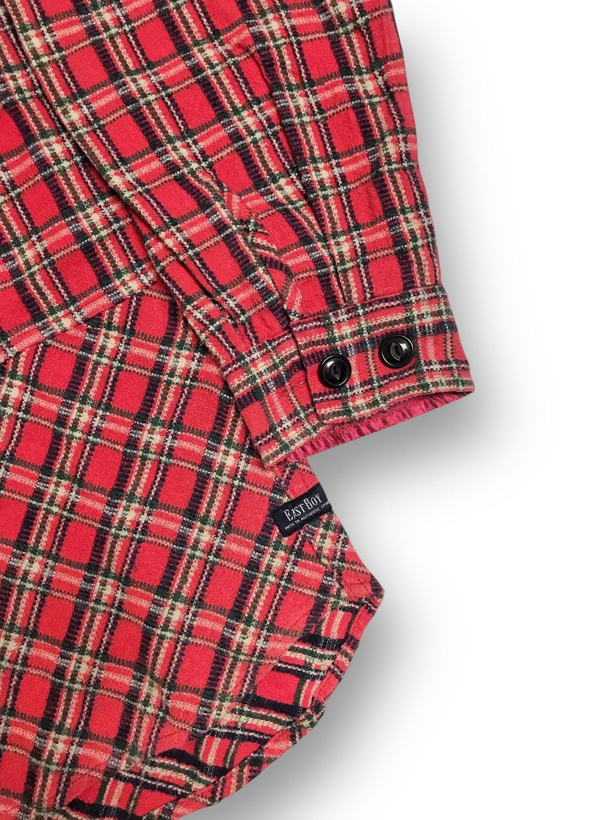 Vintage East Boy Double Pocket Vintage Plaid Outer Flannel Size US XL / EU 56 / 4 - 3 Thumbnail