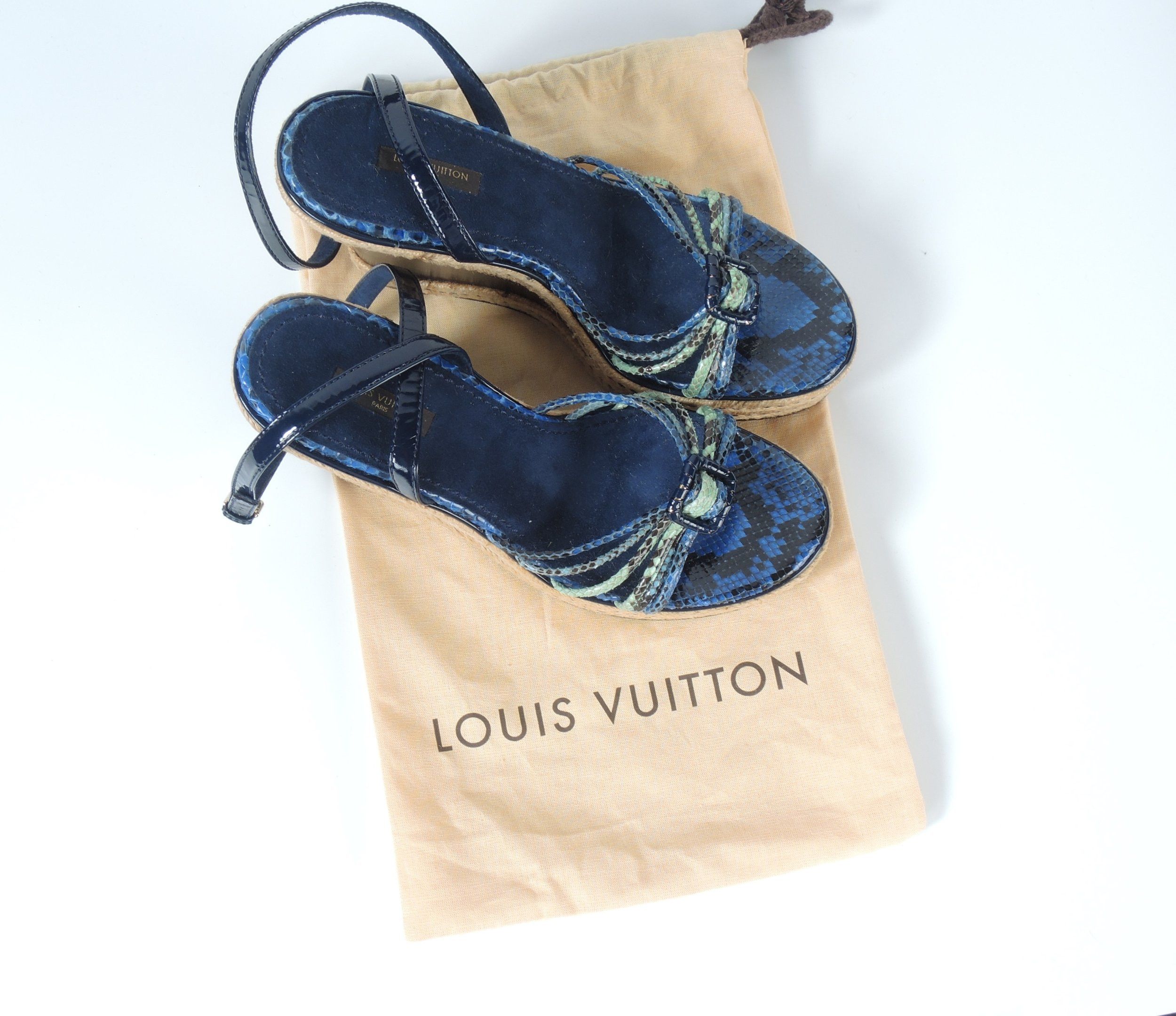 image of Louis Vuitton O1Smst1Ft0424 Sandals In Multicolor, Women's (Size 11)