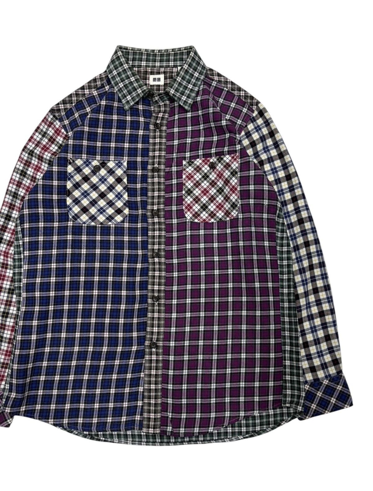 Japanese Brand × Uniqlo Rebuild Flannel Style Button Up Shirt Uniqlo Flannel Size US M / EU 48-50 / 2 - 7 Thumbnail