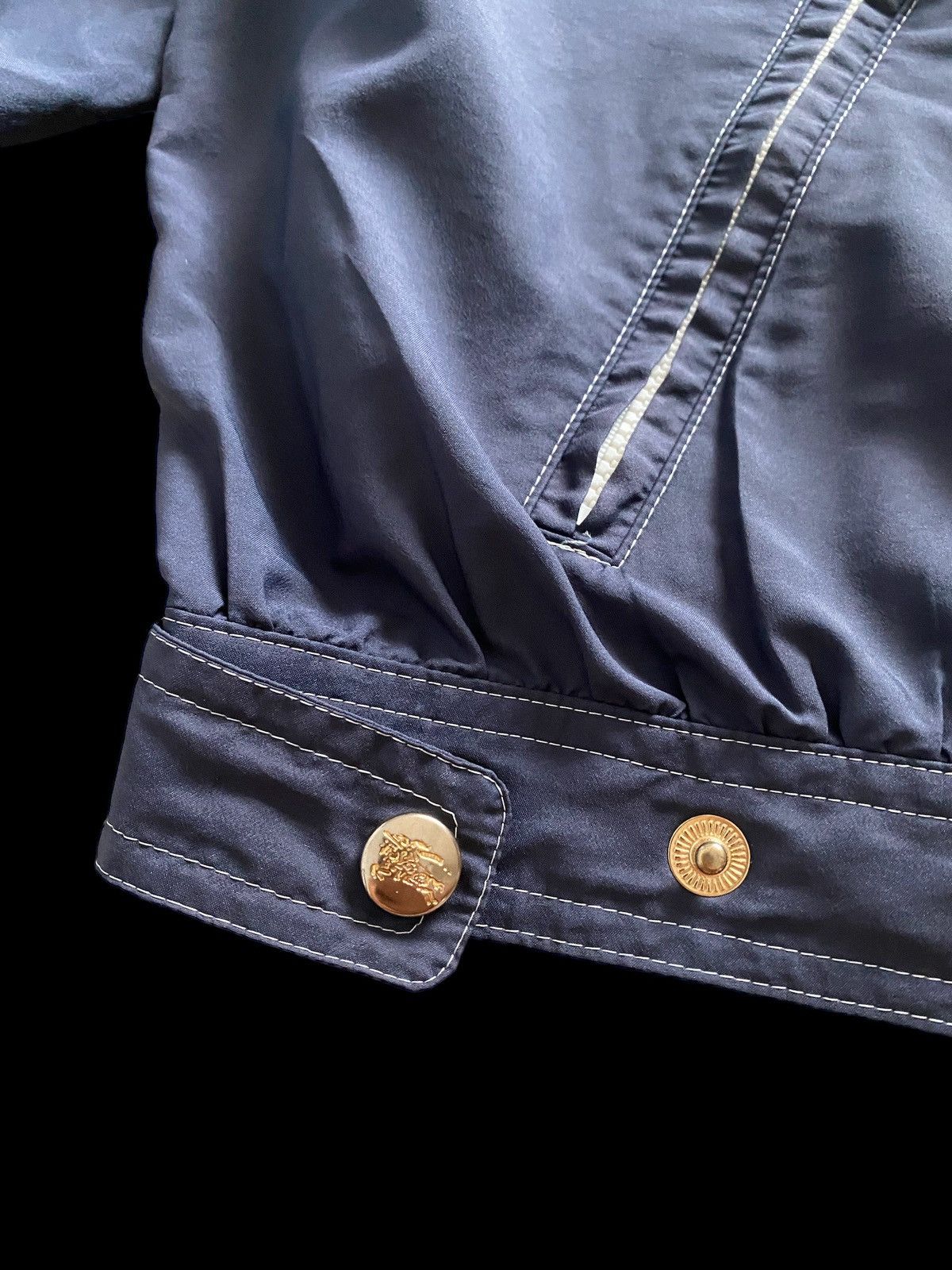 Burberry VTG 80's Burberry's Sport Traveller hoodie gold button Size US M / EU 48-50 / 2 - 9 Thumbnail