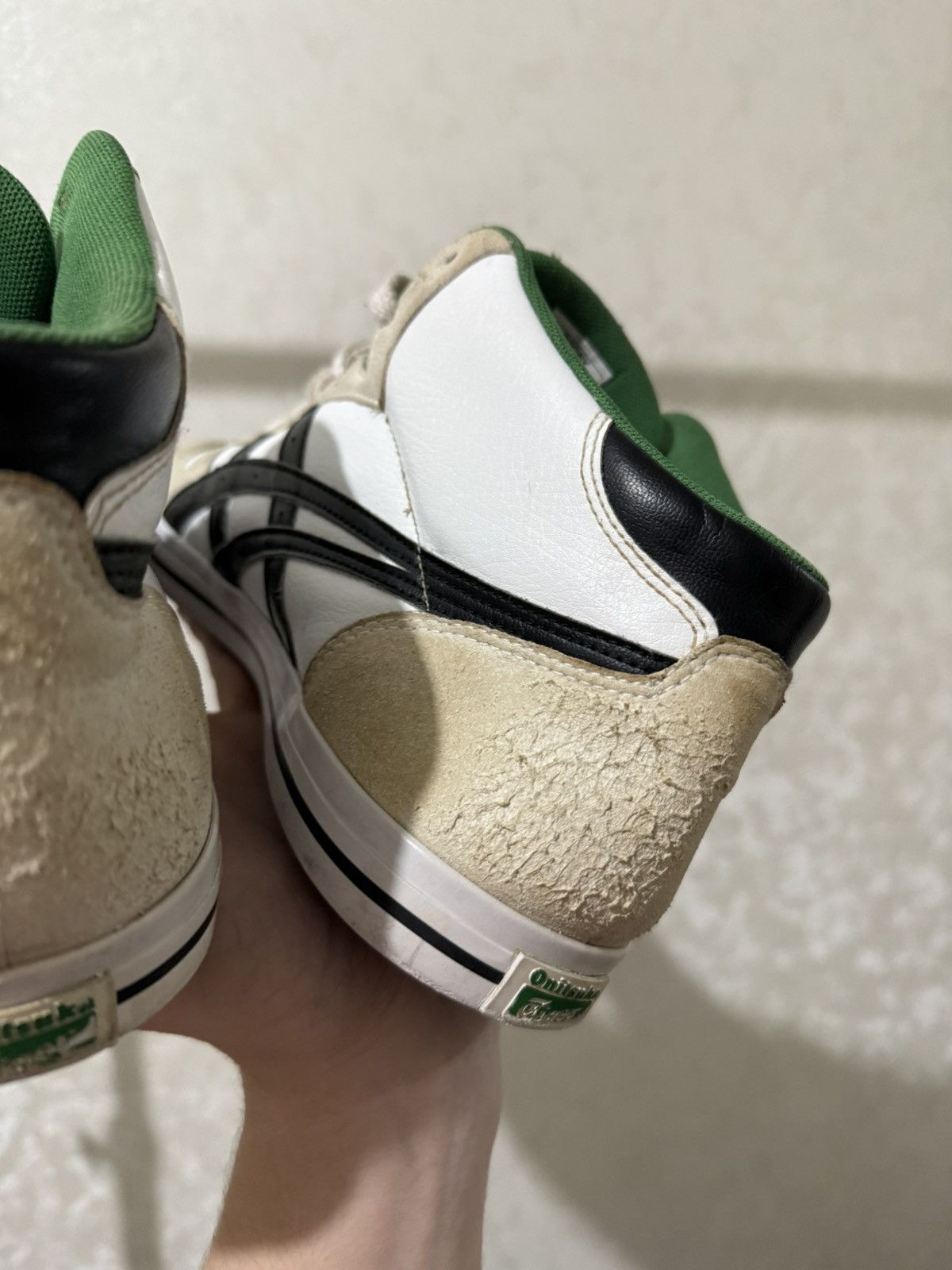 Asics ASICS ONITSUKA TIGER AARON MT HIGH-TOP SNEAKERS DISTRESSED Size US 10 / EU 43 - 15 Thumbnail
