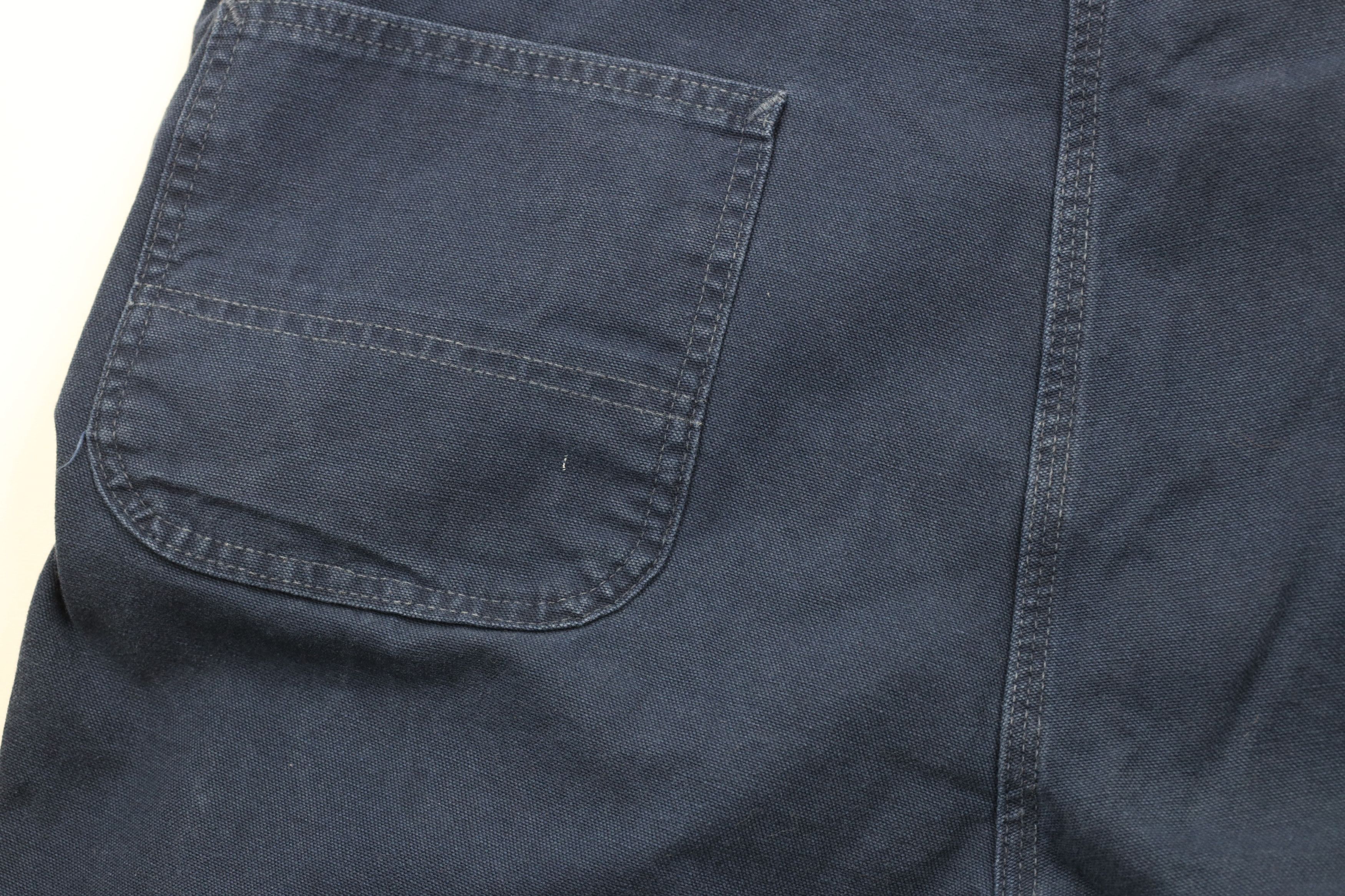 Carhartt × Vintage Vintage 90s Carhartt Above Knee Canvas Shorts Navy Blue USA Size US 44 / EU 60 - 11 Thumbnail