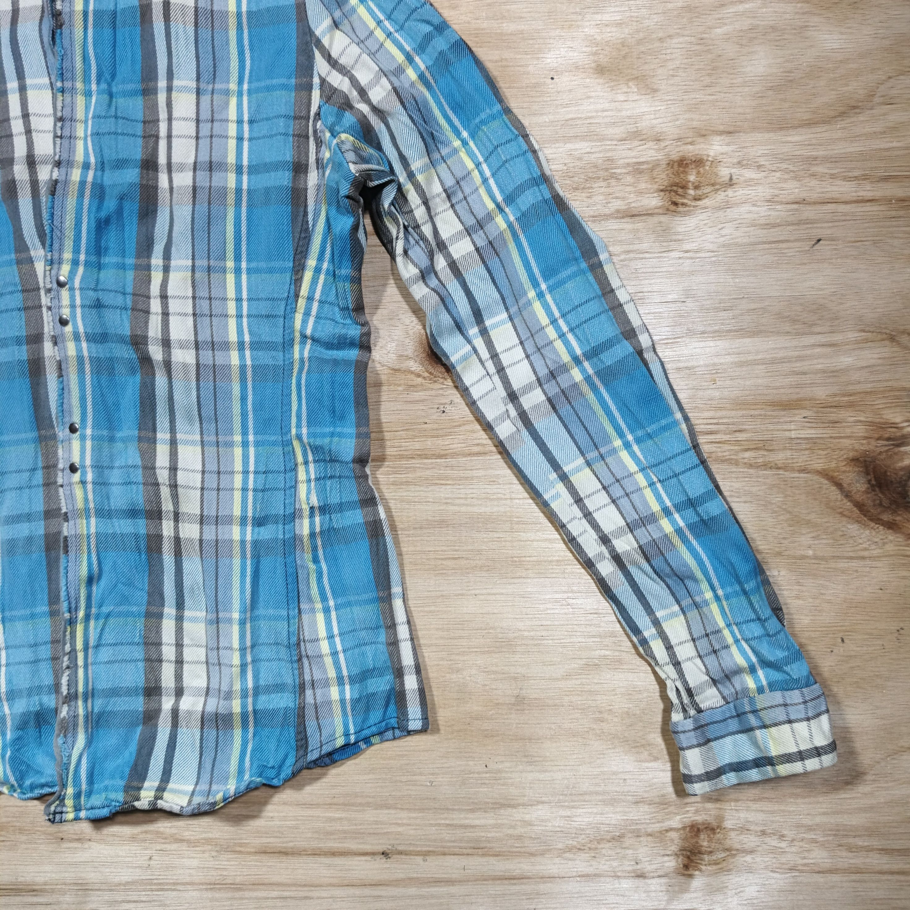 junhashimoto JUNHASHIMOTO Wrinkle Hook Flannel Shirt Size US M / EU 48-50 / 2 - 4 Thumbnail