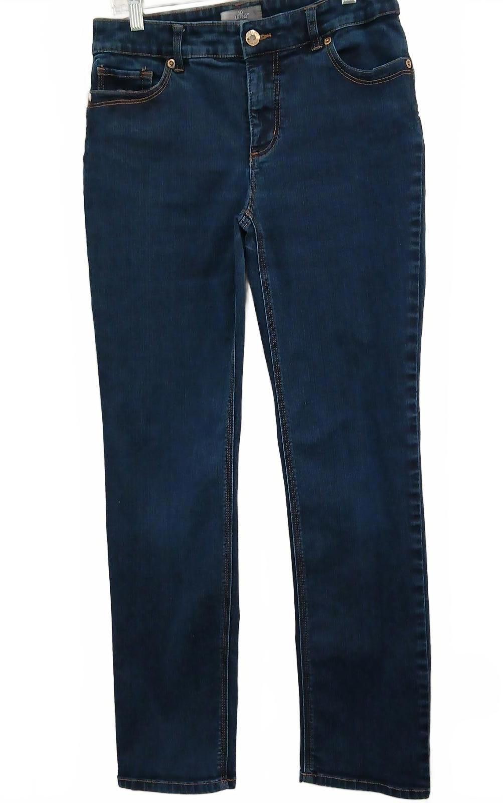 Chicos Chico's So Lifting Dark Blue Slimming Jeans Size 8 Size 30" / US 8 / IT 44 - 1 Thumbnail