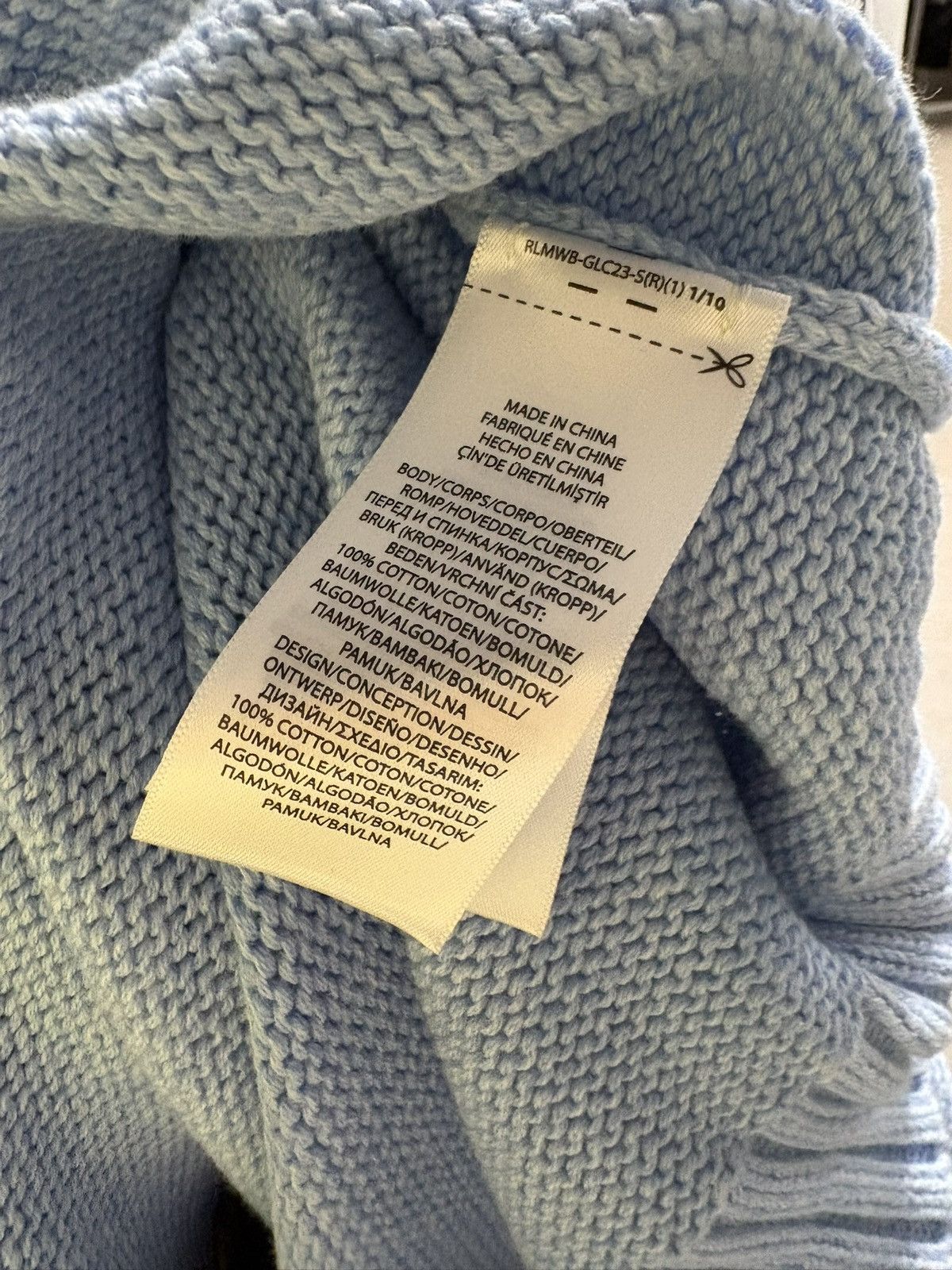 Polo Ralph Lauren Light blue Cotton Knit Sweater Ralph Lauren Bear Men M New Size US M / EU 48-50 / 2 - 6 Thumbnail