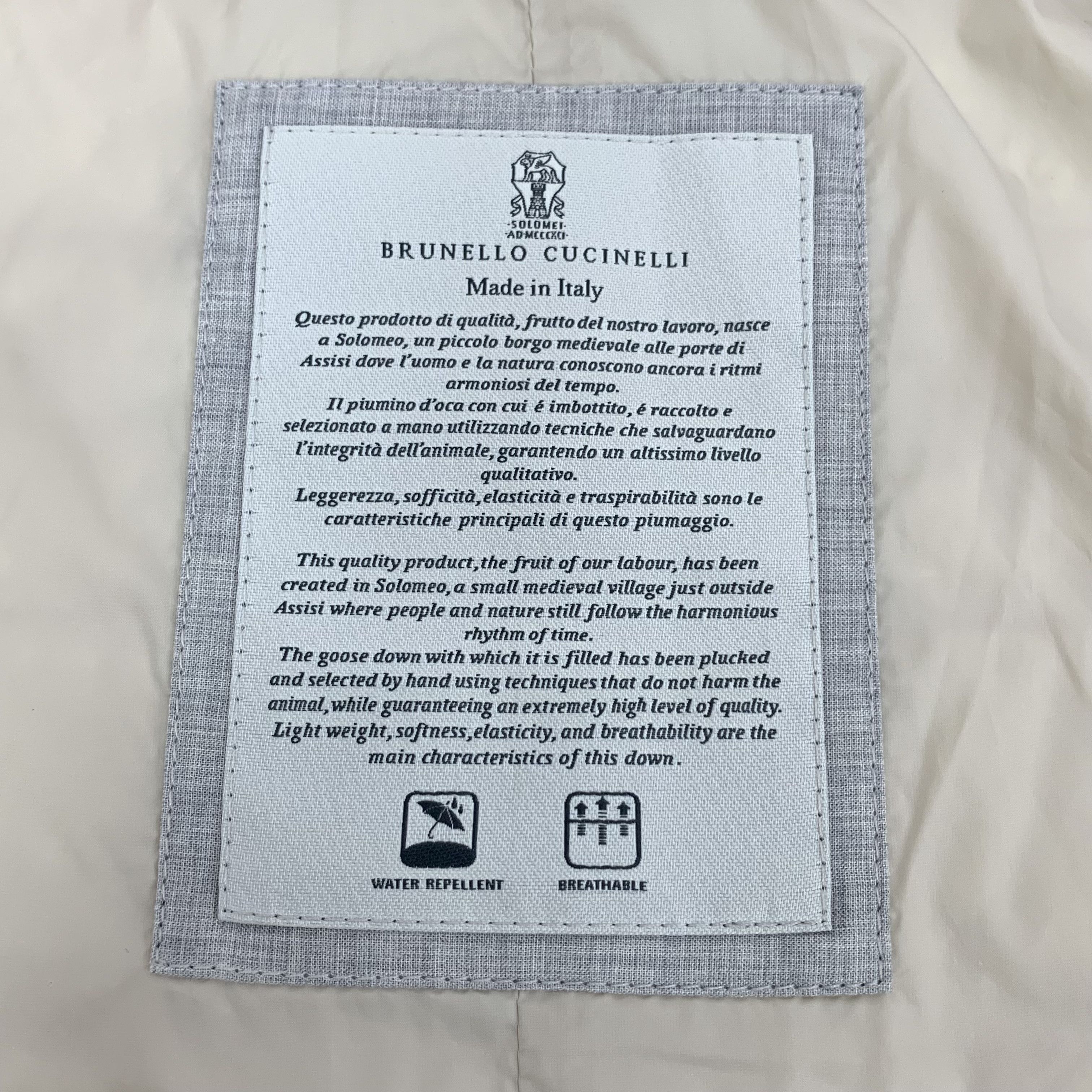 Brunello Cucinelli Brunello Cucinelli Down Vest Orange (M) Size US M / EU 48-50 / 2 - 5 Thumbnail