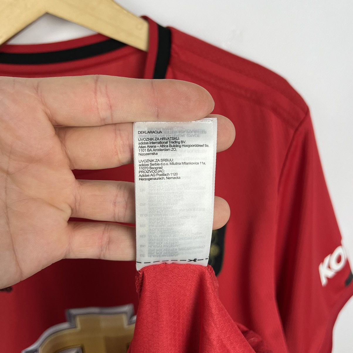 Adidas Adidas Manchester United soccer jersey T shirt 19/20 Size US XL / EU 56 / 4 - 17 Thumbnail