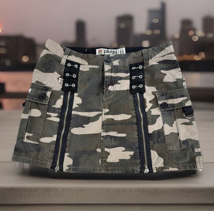 Tripp NYC plugg camo tripp nyc style mini skirt Size 30" / US 8 / IT 44 - 1 Thumbnail