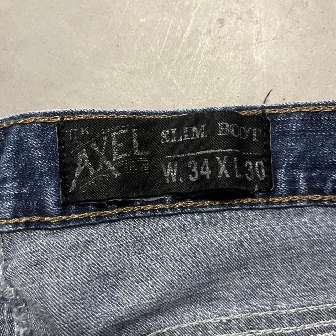 Japanese Brand × Vintage Crazy Vintage Y2K/2000s Medium Wash Bootcut Denim Jeans! Size US 34 / EU 50 - 8 Thumbnail