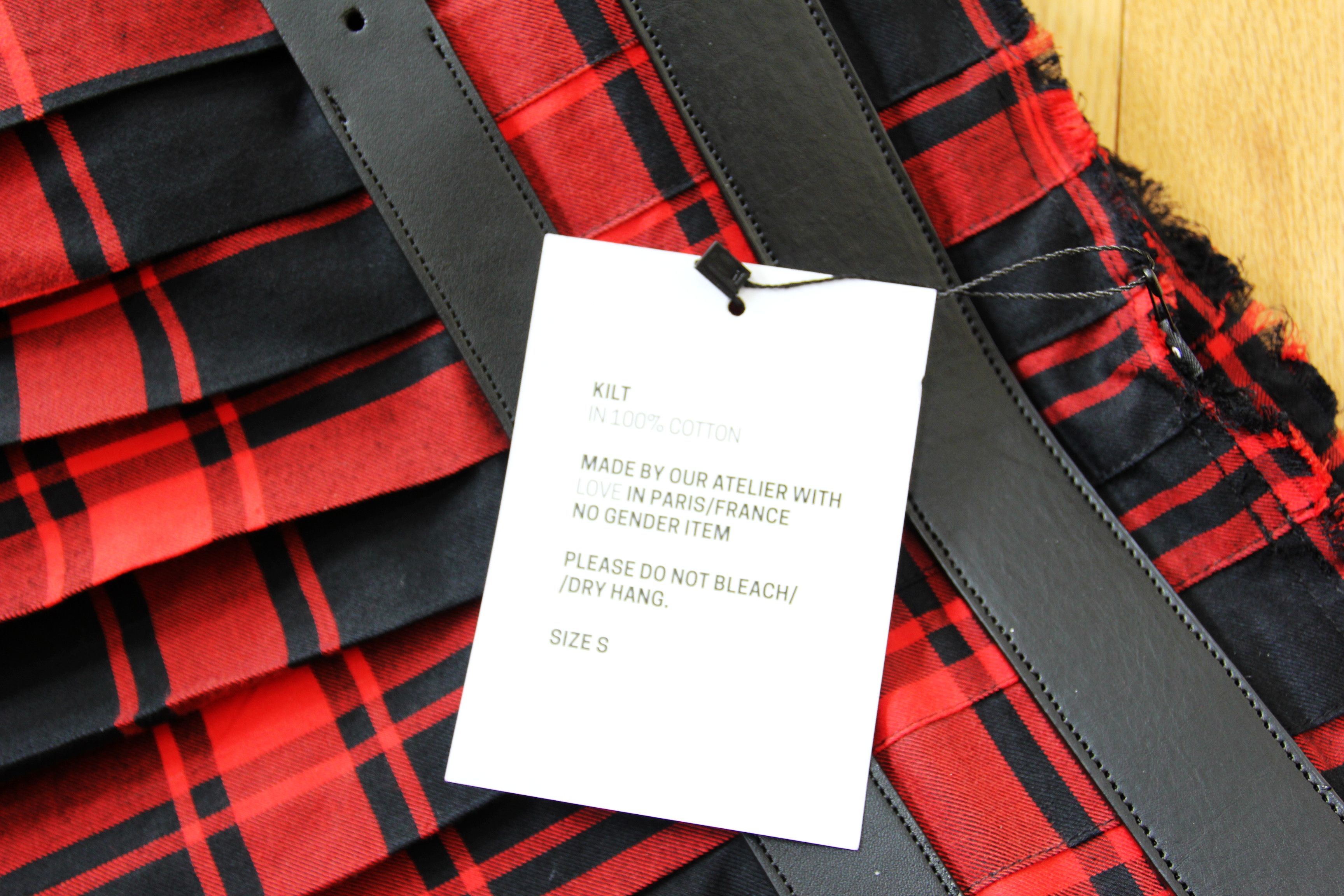 Other BNWT AW23 JEANNE FRIOT LONG TARTAN KILT S Size US 30 / EU 46 - 8 Thumbnail