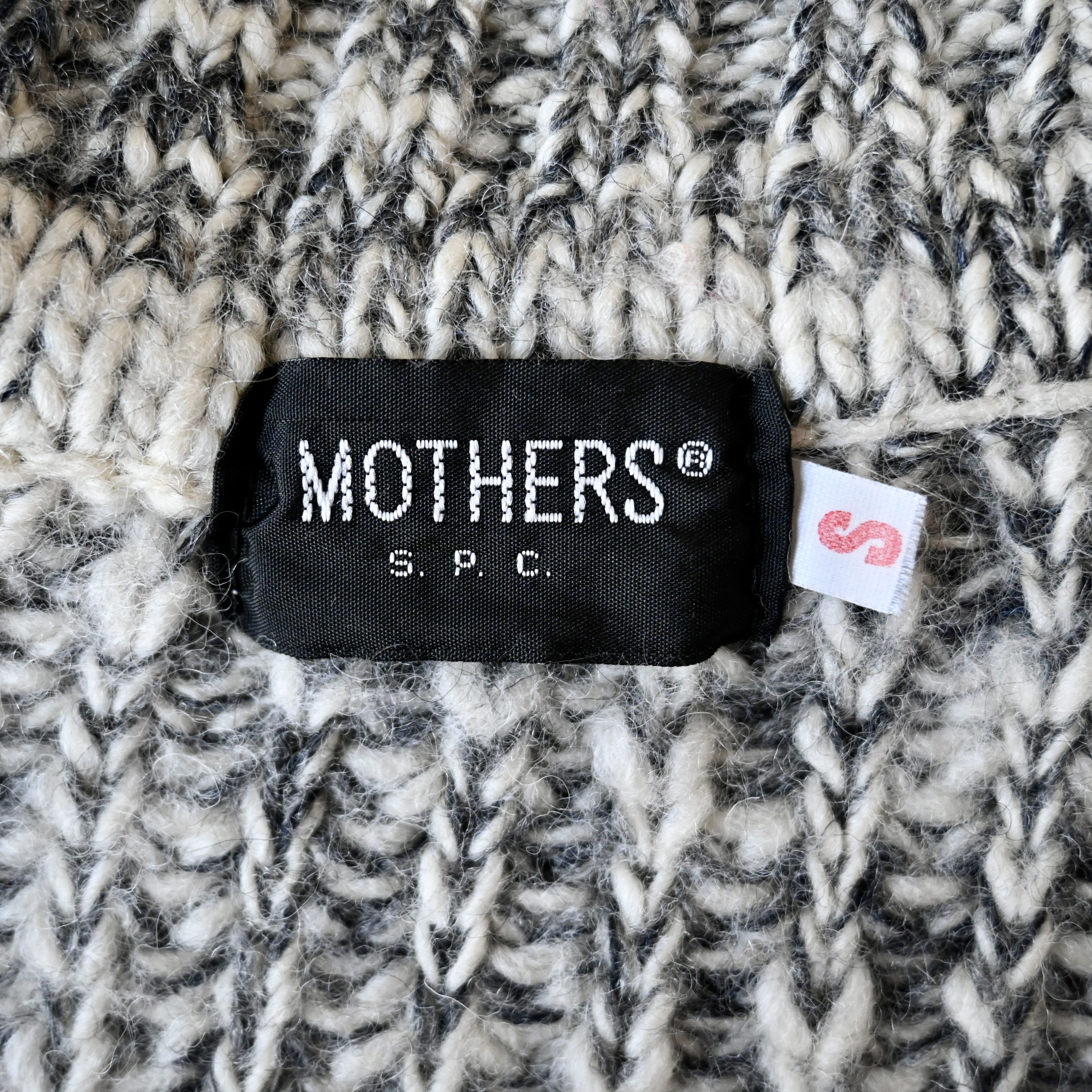 Vintage Vtg MOTHERS S.P.C. marled chunky knit sweater, made in UK Size S / US 4 / IT 40 - 11 Thumbnail