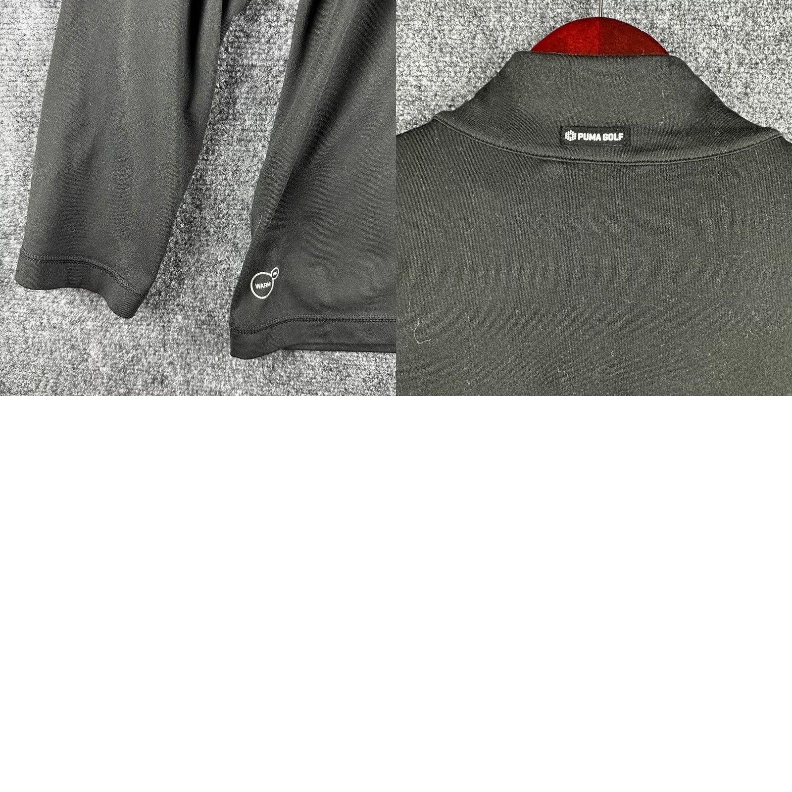 Puma PUMA Golf Shirt Mens Medium 1/4 Zip Pullover Black Long Sleeve Stretch Seasonal Warm Cell Activewear Casual Dress Shirt Mens Size US M / EU 48-50 / 2 - 8 Thumbnail