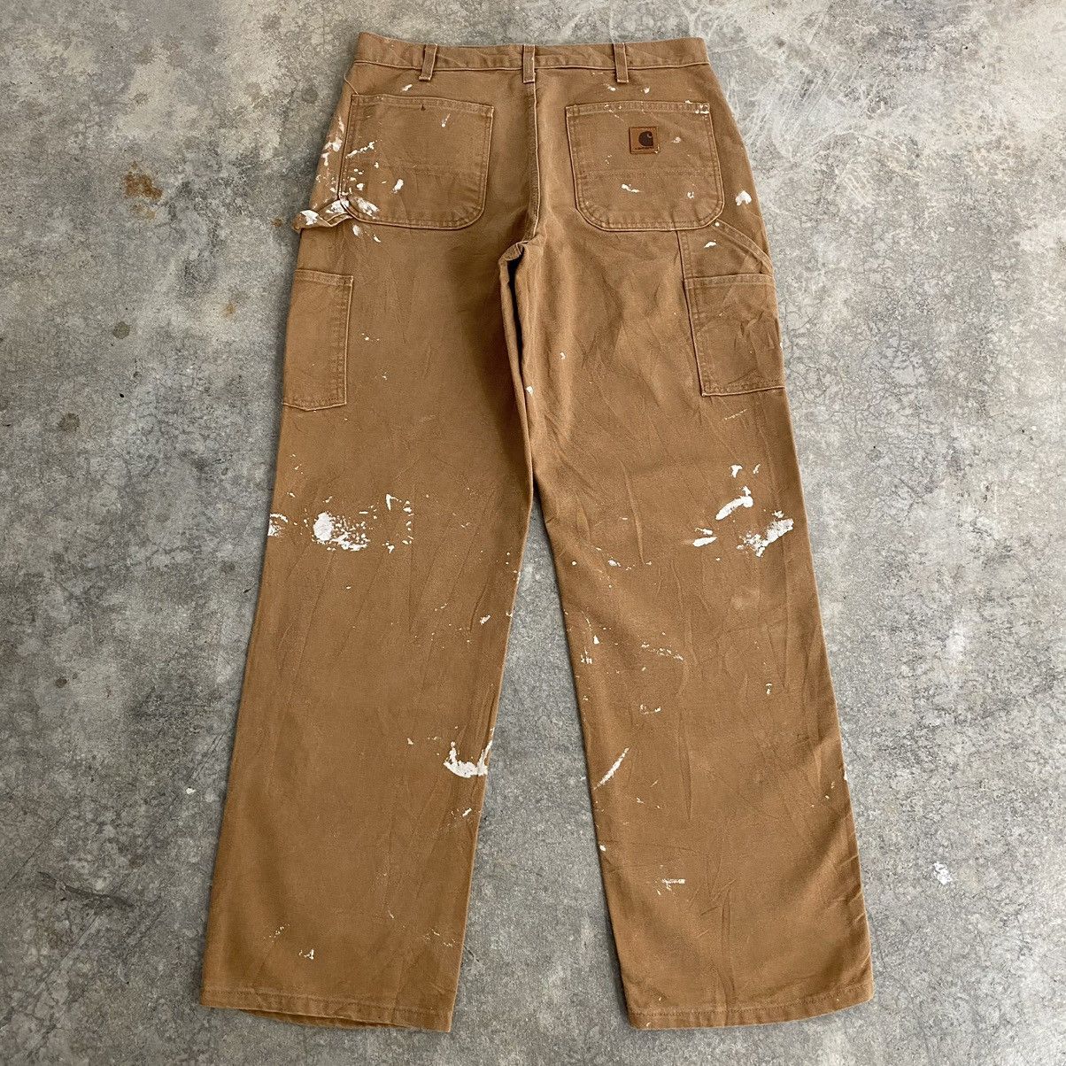 Carhartt Vintage Carhartt Faded Tan Splatter Painter Pants Size US 32 / EU 48 - 14 Thumbnail
