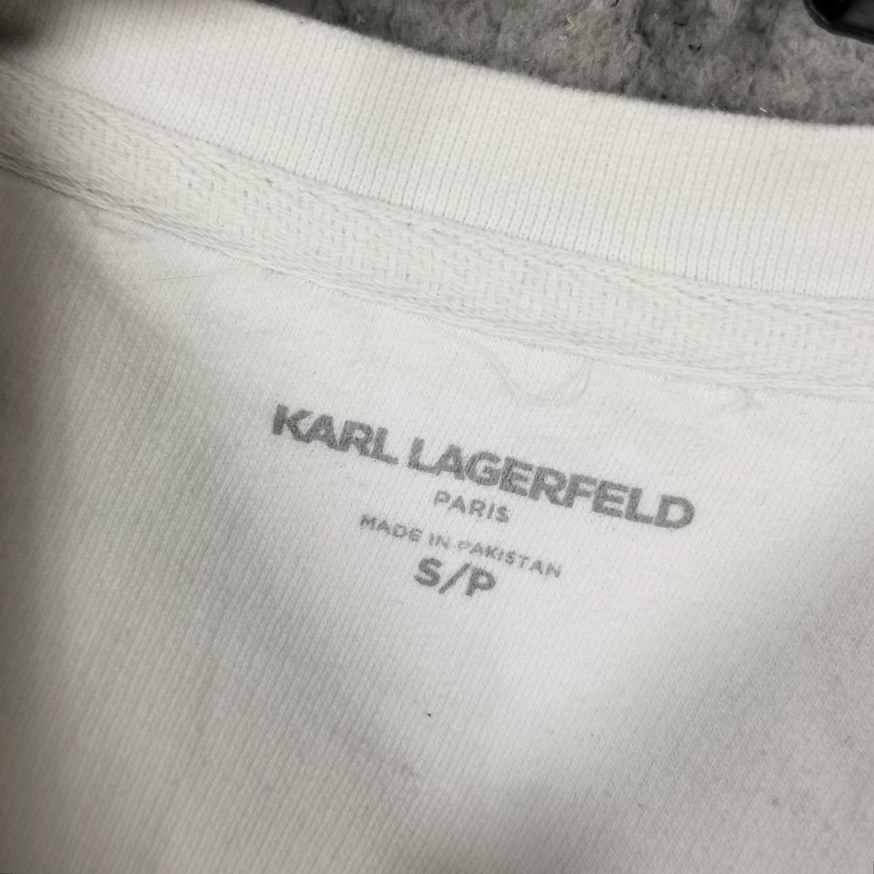 Karl Lagerfeld Karl Lagerfeld Paris Sweatshirt Mens Small White Crewneck Pullover Logo Graphic Size US S / EU 44-46 / 1 - 4 Thumbnail