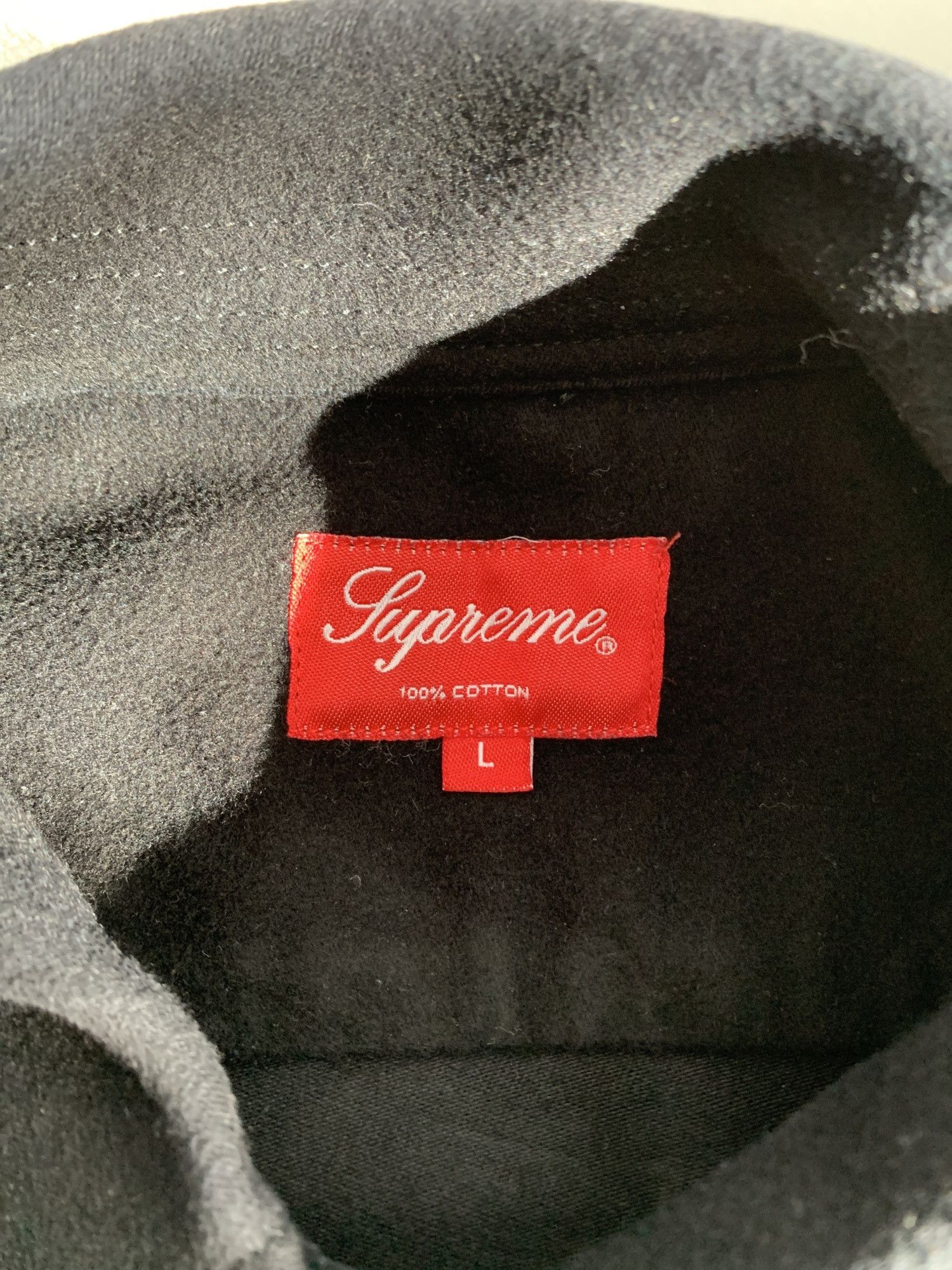 Supreme Supreme Black Cotton Button Up Snap Shirt L Size US L / EU 52-54 / 3 - 4 Thumbnail