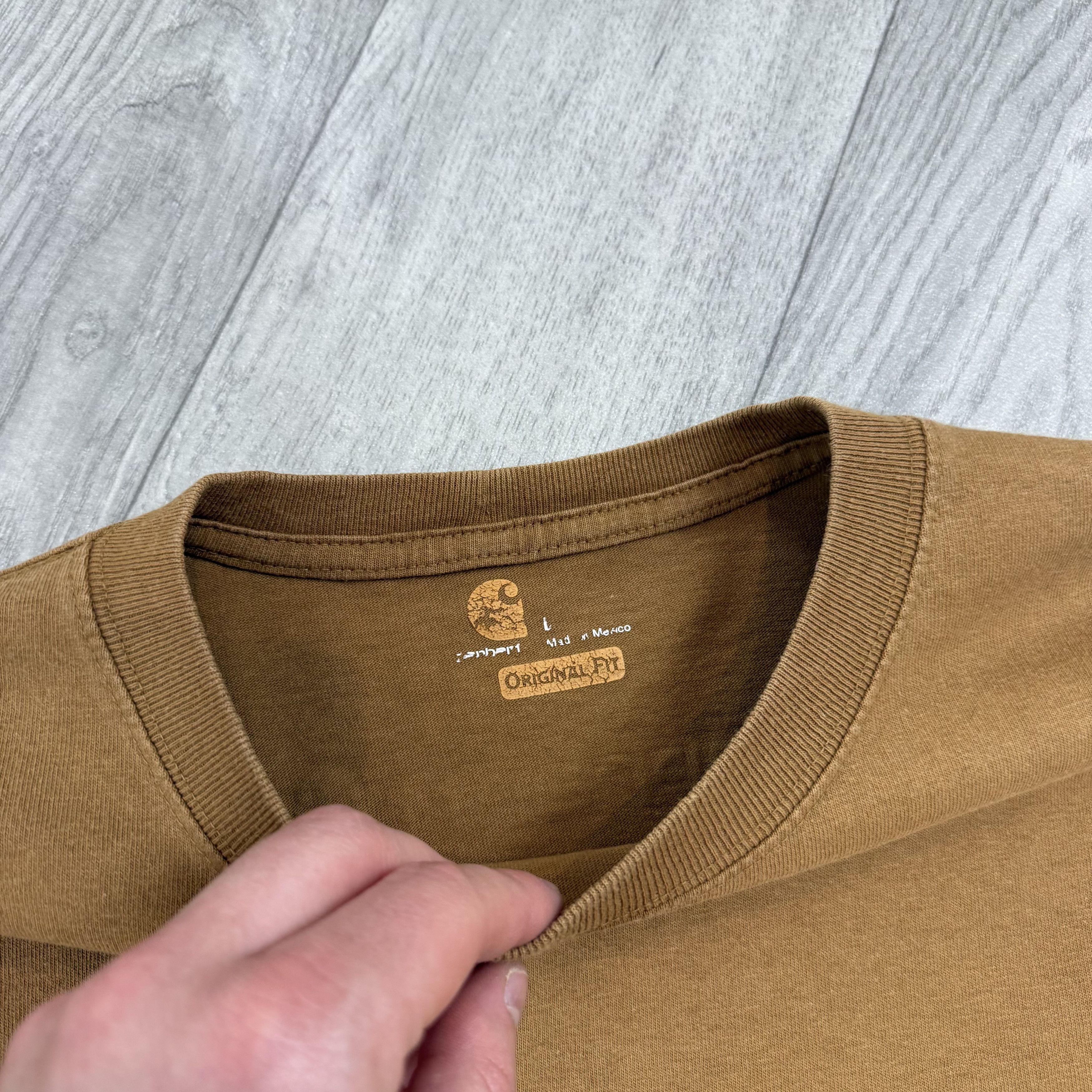 Carhartt Vintage Carhartt 90s Brown Graphic Long Sleeve Tee Shirt Size US L / EU 52-54 / 3 - 7 Thumbnail