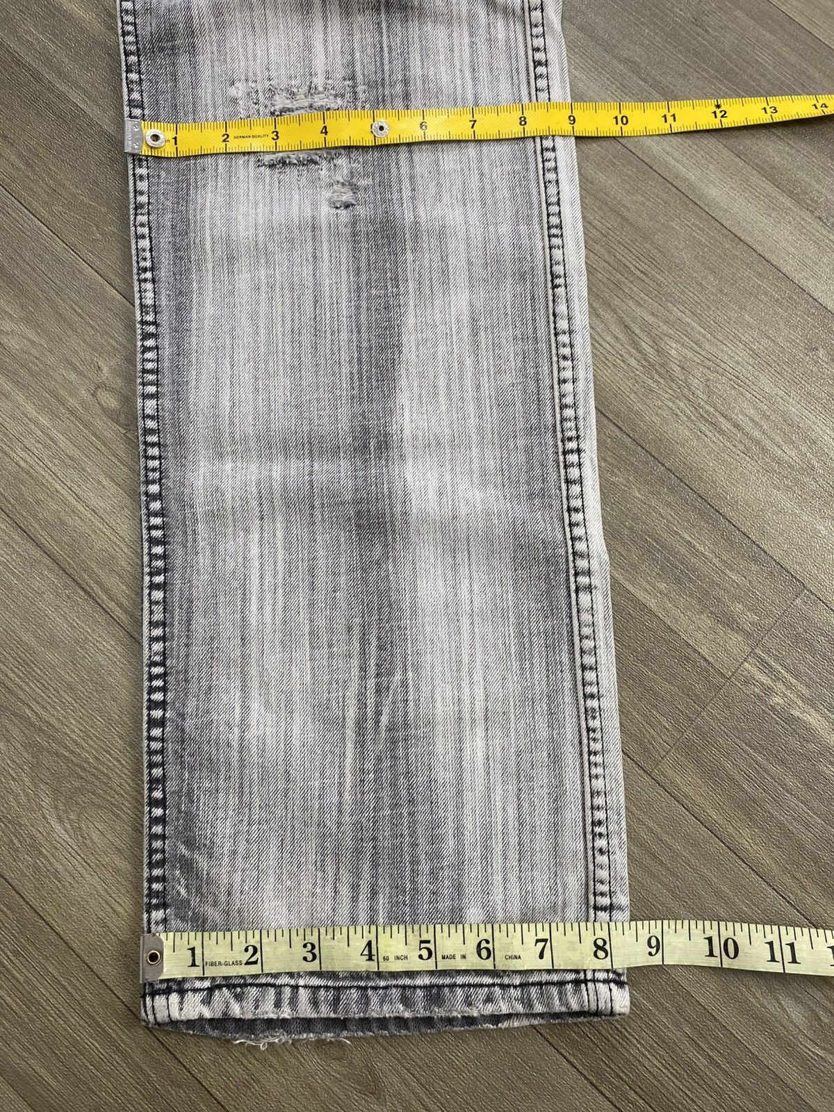 Japanese Brand 2000s Tornado Mart Style Acid Wash Punk Lgb Distressed Jeans Size US 32 / EU 48 - 19 Thumbnail