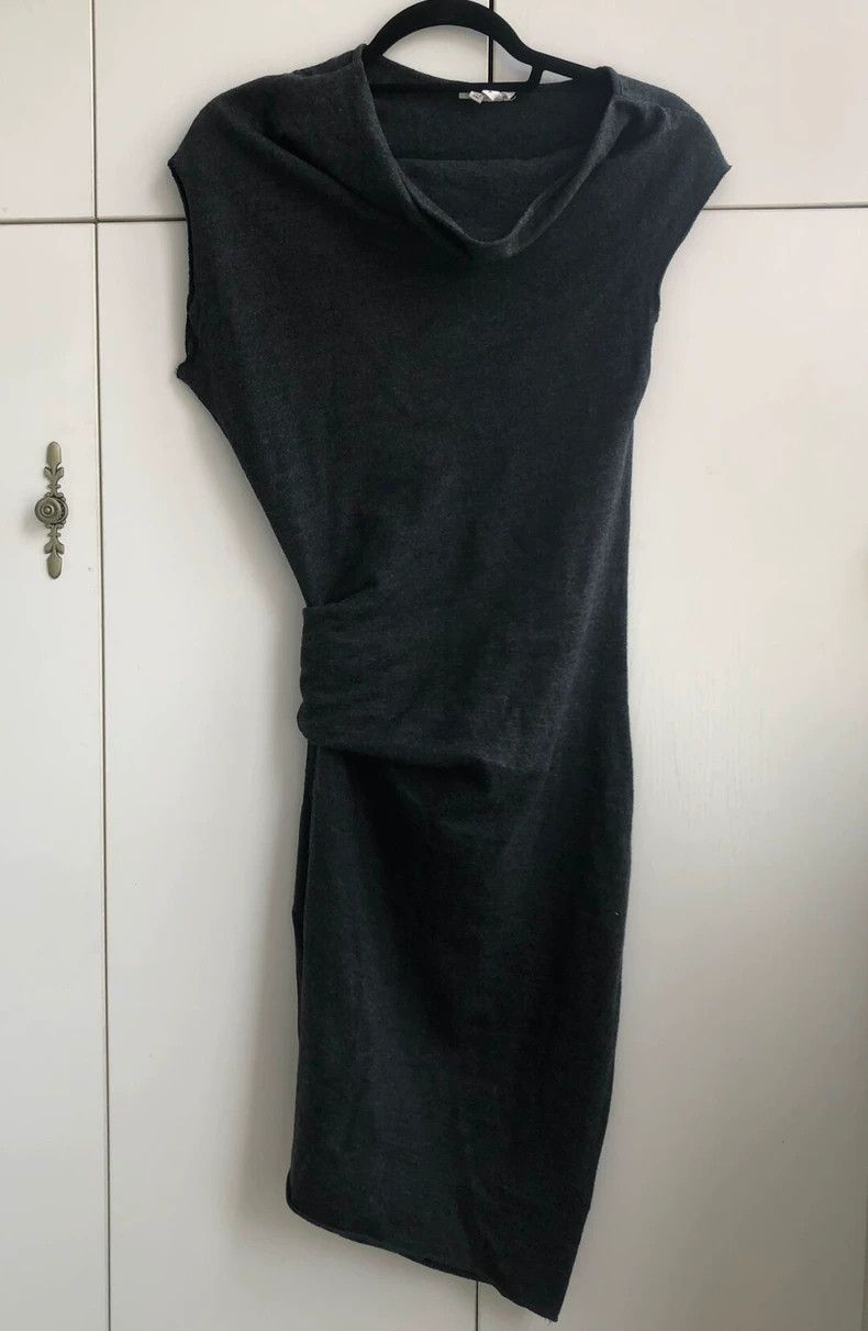 Helmut Lang HELMUT LANG A wool turtleneck dress with irregular cuts Size S / US 4 / IT 40 - 1 Thumbnail