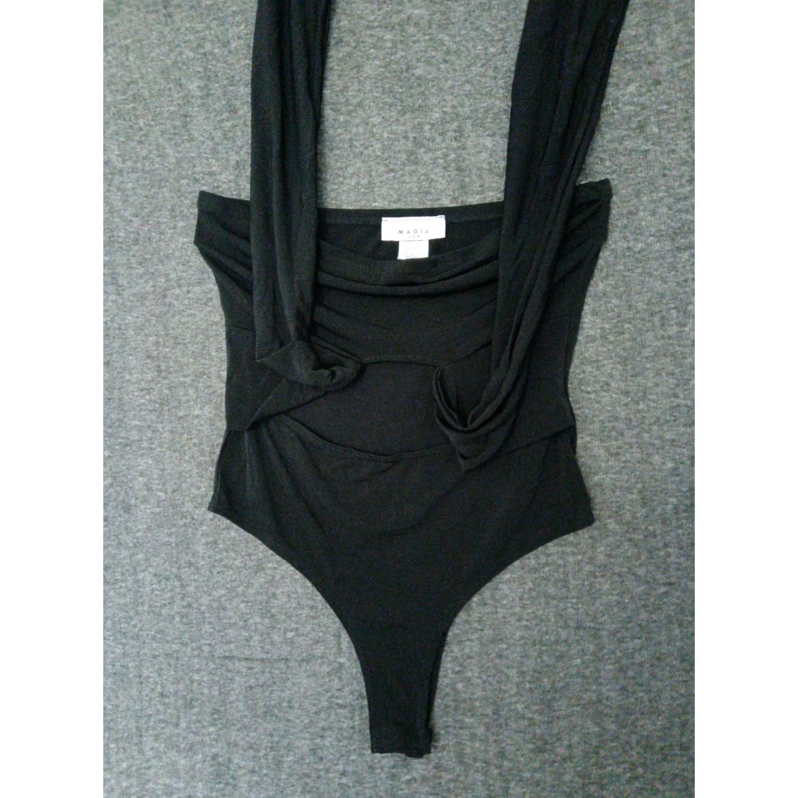 Vintage MAGIA U.S.A Shapewear One Piece Bodysuit Strapless Black M Womens Size M / US 6-8 / IT 42-44 - 3 Thumbnail
