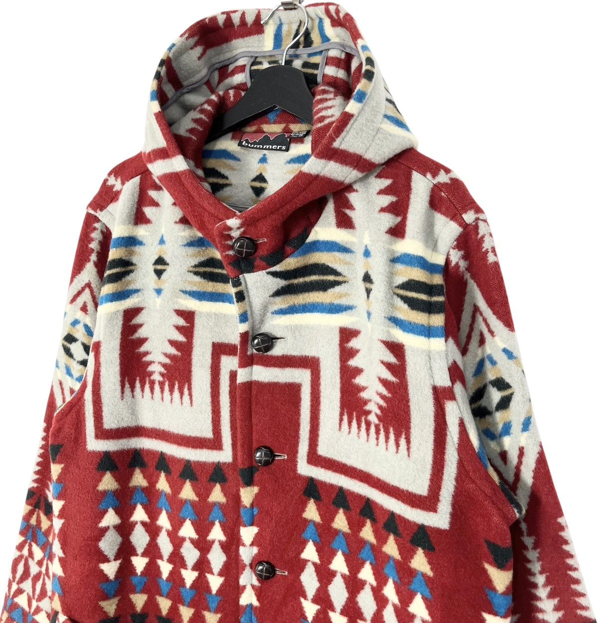 Native Bummers Outdoor Navajo Wool Hoodie Coat Size M / US 6-8 / IT 42-44 - 4 Thumbnail