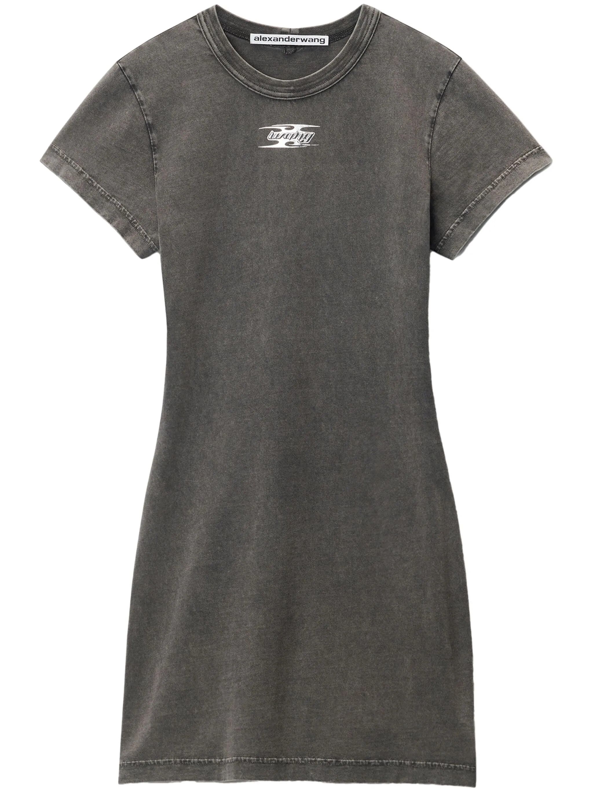 Alexander Wang o1s22i1n0225 Mini Dress in Dark Grey Size L / US 10 / IT 46 - 1 Thumbnail