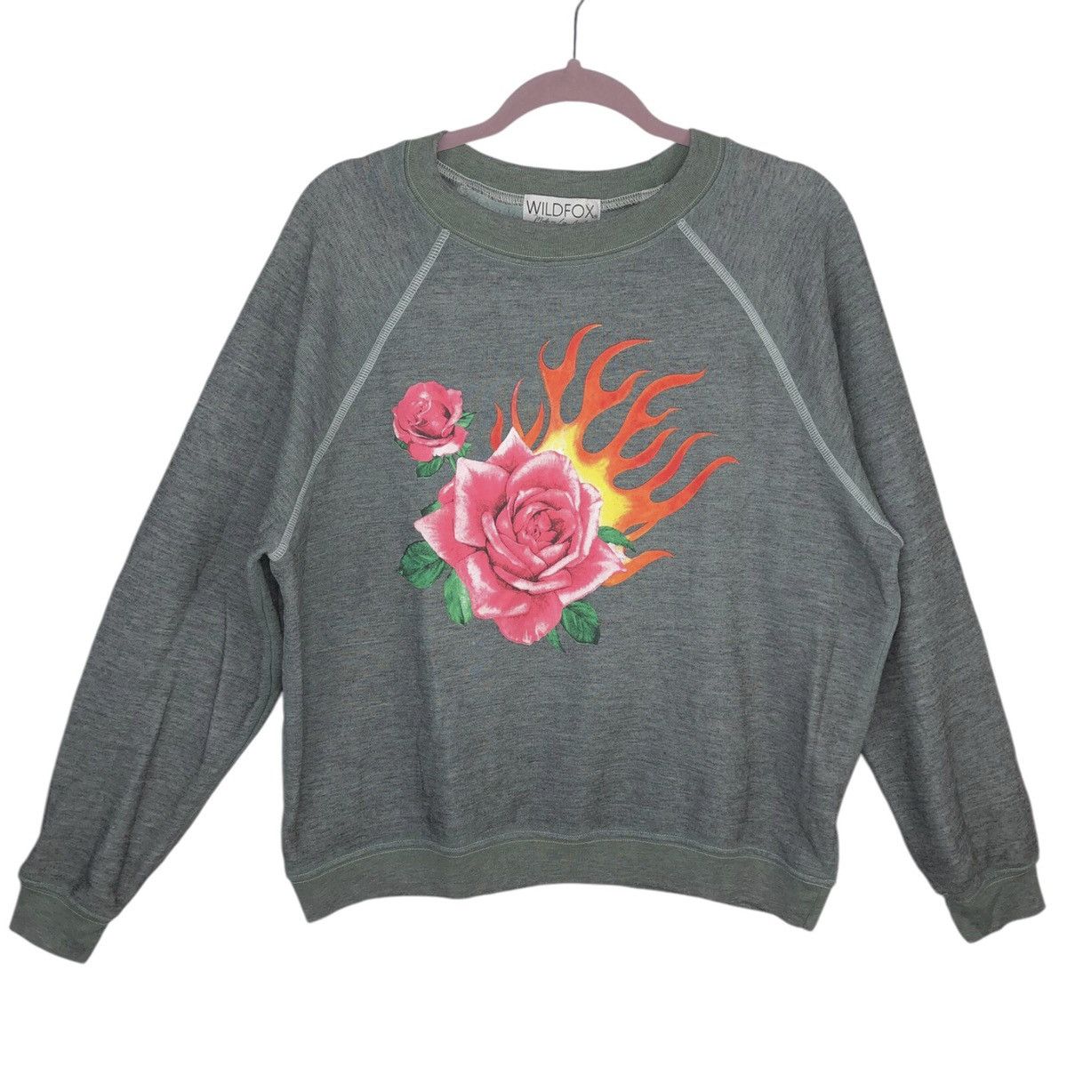 Wildfox Wildfox Rose Blaze Graphic Sweatshirt Size M / US 6-8 / IT 42-44 - 1 Thumbnail