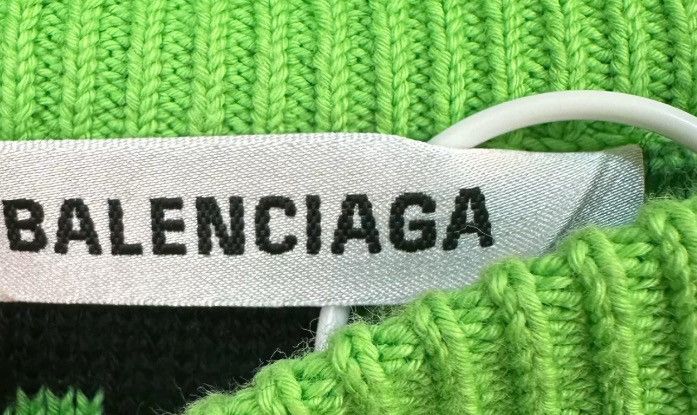 Balenciaga Balenciaga Green Sweater2412-Nextarrow Size US L / EU 52-54 / 3 - 3 Thumbnail