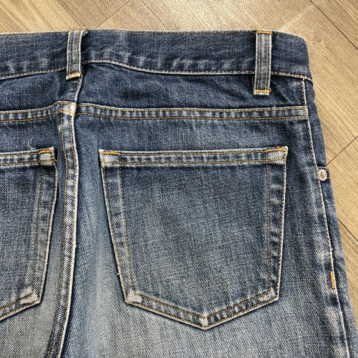 Helmut Lang Vintage Helmut Lang Faded Classic Denim Bootcut Flared Jeans Size US 29 - 18 Thumbnail